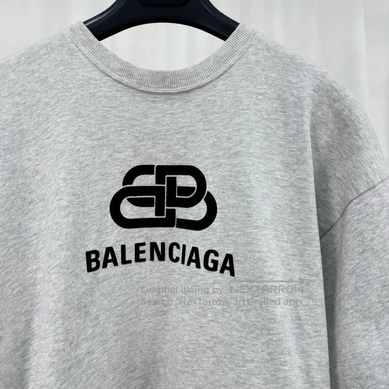 Balenciaga Balenciaga Grey Snap Printed Lettering Short Sleeve Size US S / EU 44-46 / 1 - 3 Thumbnail