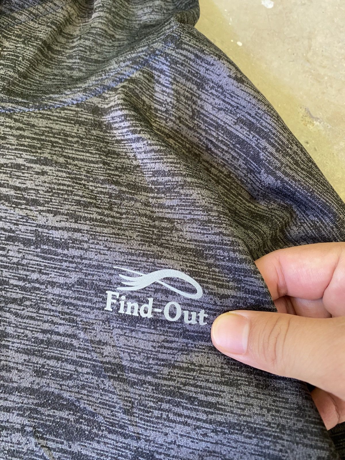 Japanese Brand Find-Out Fleece Lined Tech Hoodie Japan XL Grey Size US XL / EU 56 / 4 - 5 Thumbnail