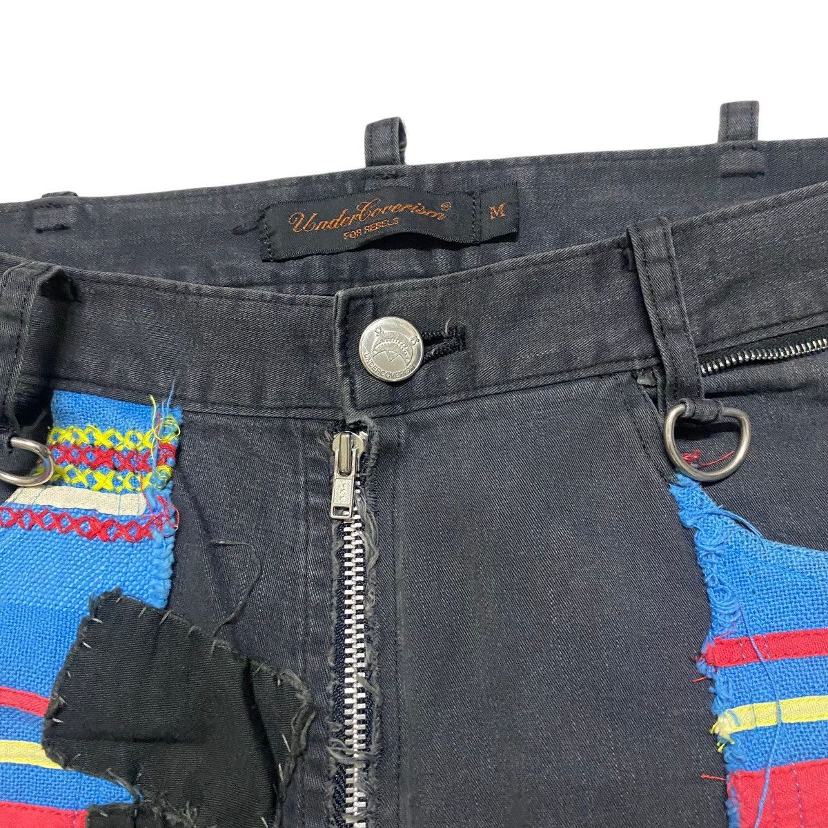 Undercover SS03 Undercover Scab Ethnic Patchwork Flare Pants Size US 29 - 6 Thumbnail