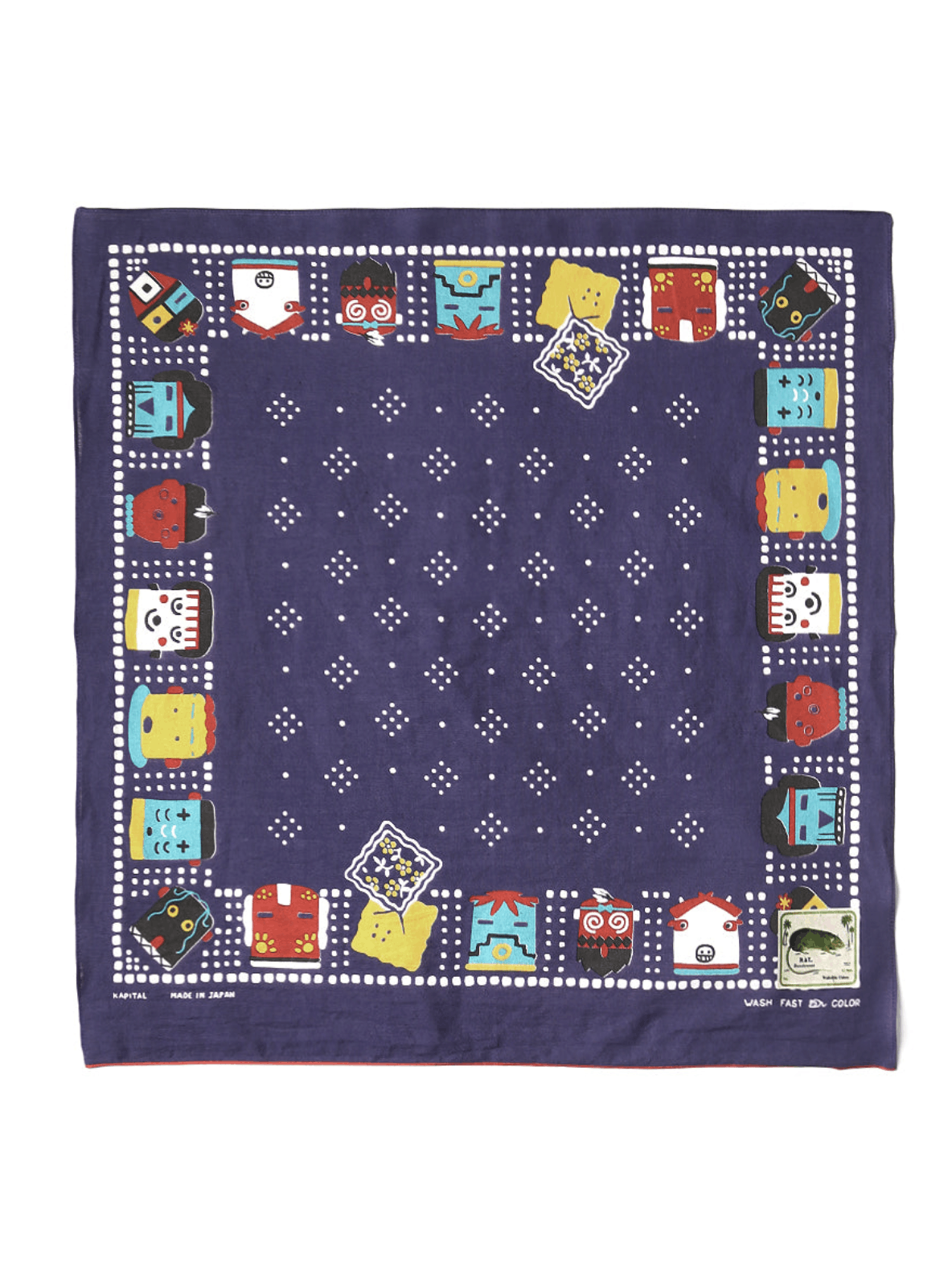 Kapital Kapital fastcolor Selvedge Bandana Size ONE SIZE - 1 Preview