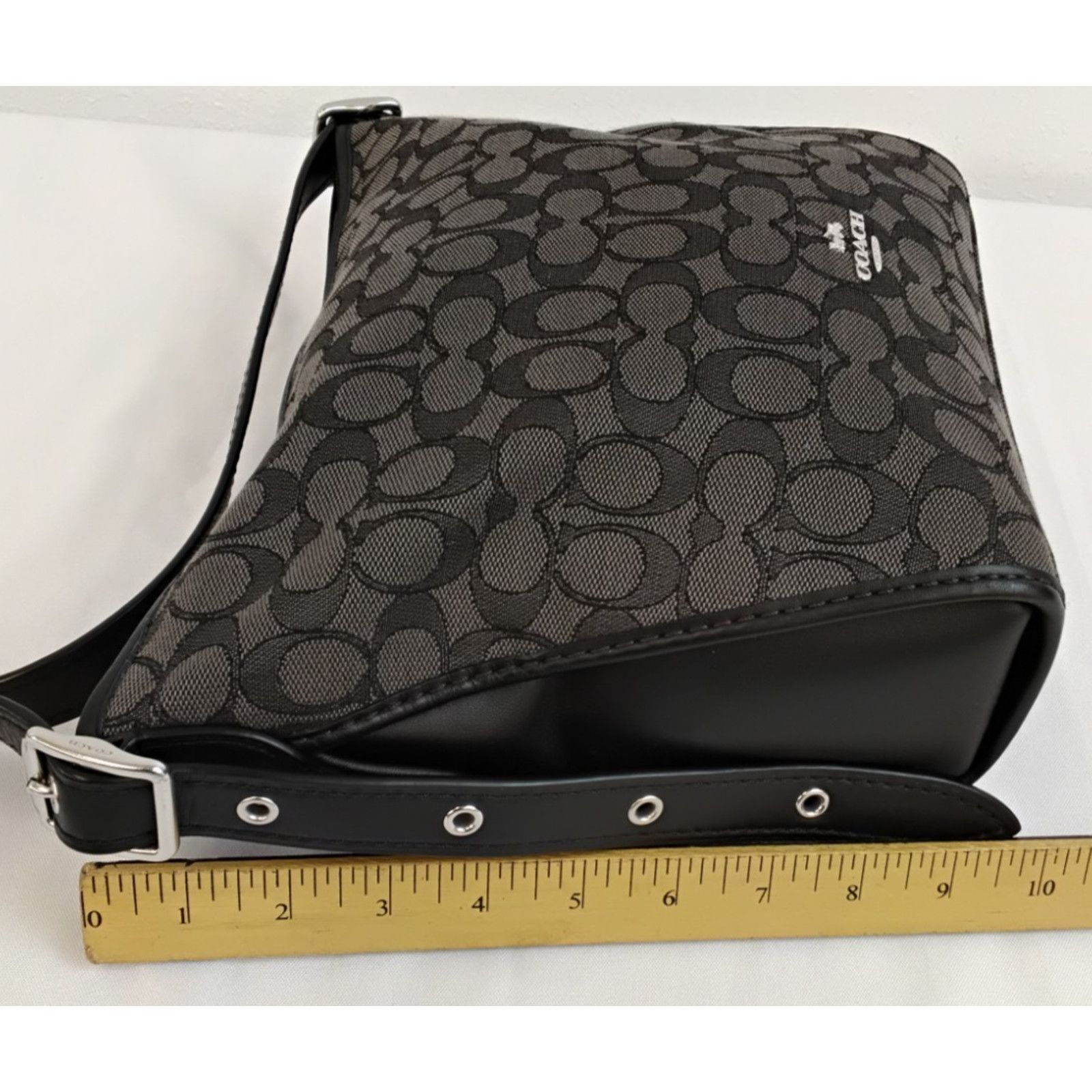Coach Coach Dufflette Signature C Jacquard Crossbody Black Purse Size ONE SIZE - 17 Thumbnail