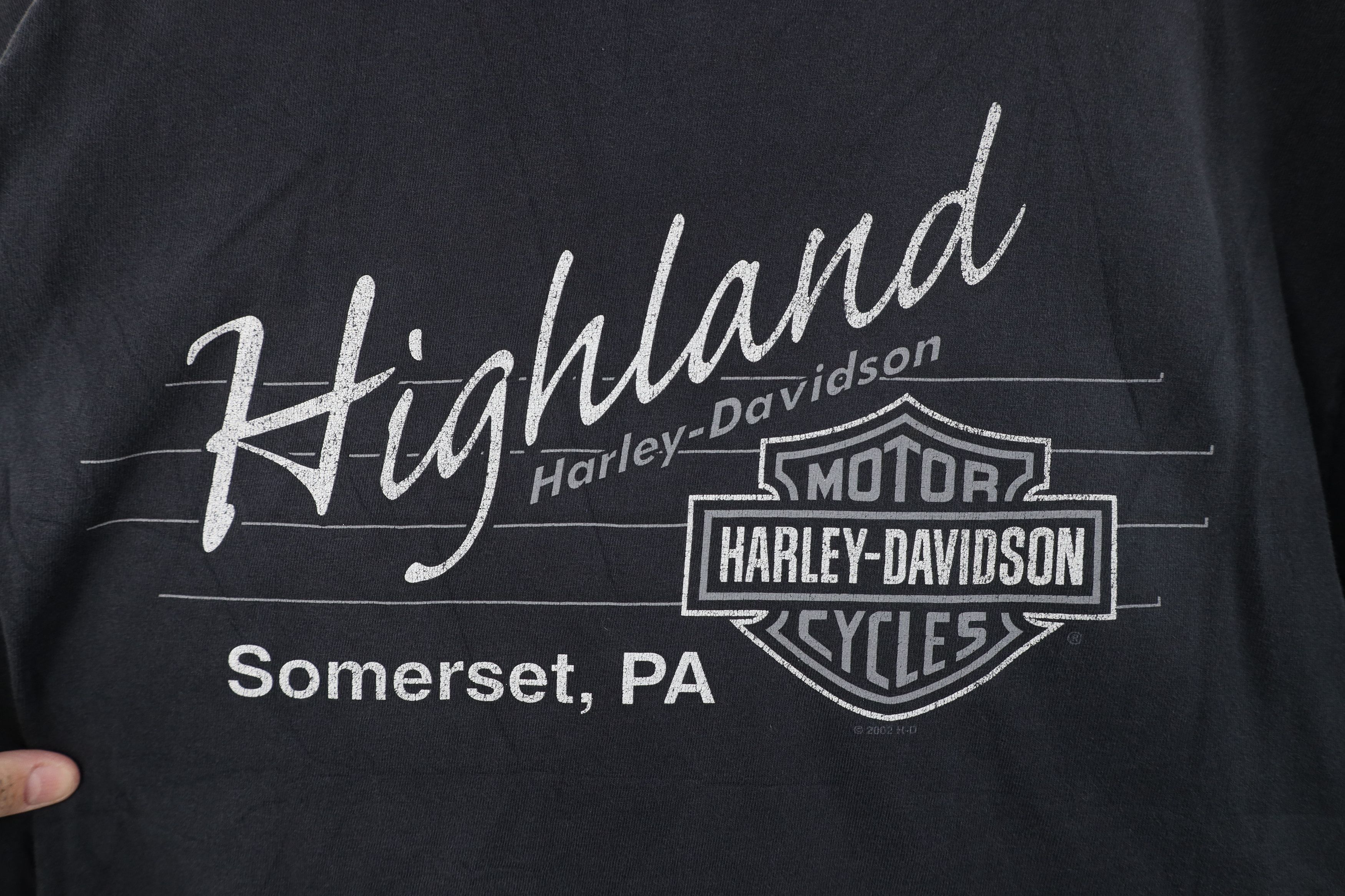 Harley Davidson Vintage Y2K Harley Davidson Motor Oil T-Shirt Black USA Size US L / EU 52-54 / 3 - 9 Thumbnail