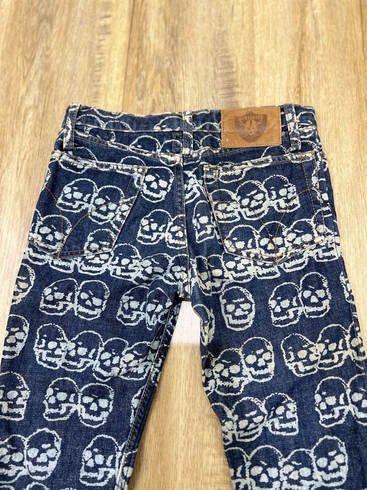Designer × Hysteric Glamour × Japanese Brand HYSTERIC GLAMOUR FULL PRINT SKULL JAPANESE BRAND DENIM Size US 27 - 4 Thumbnail