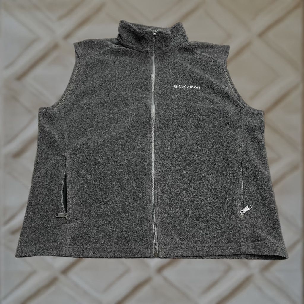 Vintage Columbia Steens Mountain Vest Men L Gray Full Zip Pockets Outdoor Fleece Size US L / EU 52-54 / 3 - 1 Thumbnail