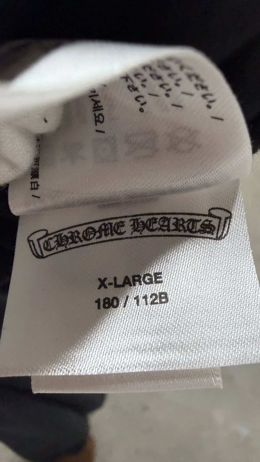 Chrome Hearts RARE! Chrome Hearts Script Neck Logo Long Sleeve T-Shirt Size US XL / EU 56 / 4 - 6 Thumbnail
