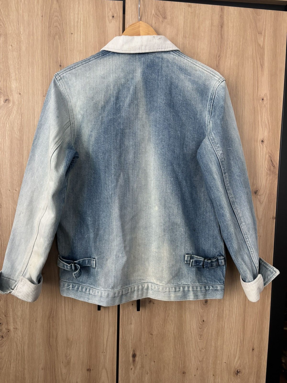 Wrangler VINTAGE FADED WRANGLER DENIM WORK JACKET Size US S / EU 44-46 / 1 - 2 Thumbnail