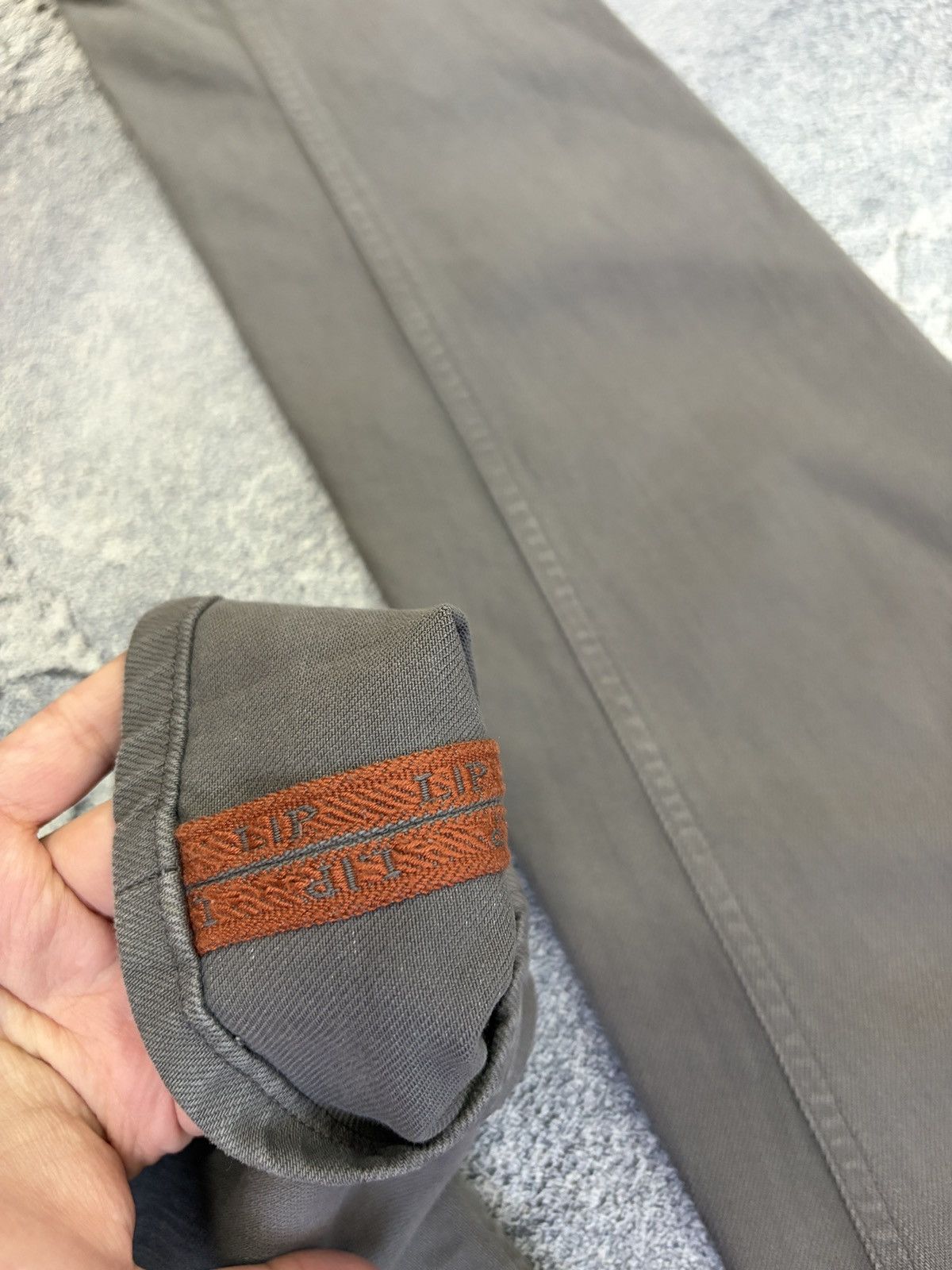 Loro Piana LORO PIANA Luxury Grey Straight Pants Orange Trim IT 40 Size 27" / US 4 / IT 40 - 12 Thumbnail