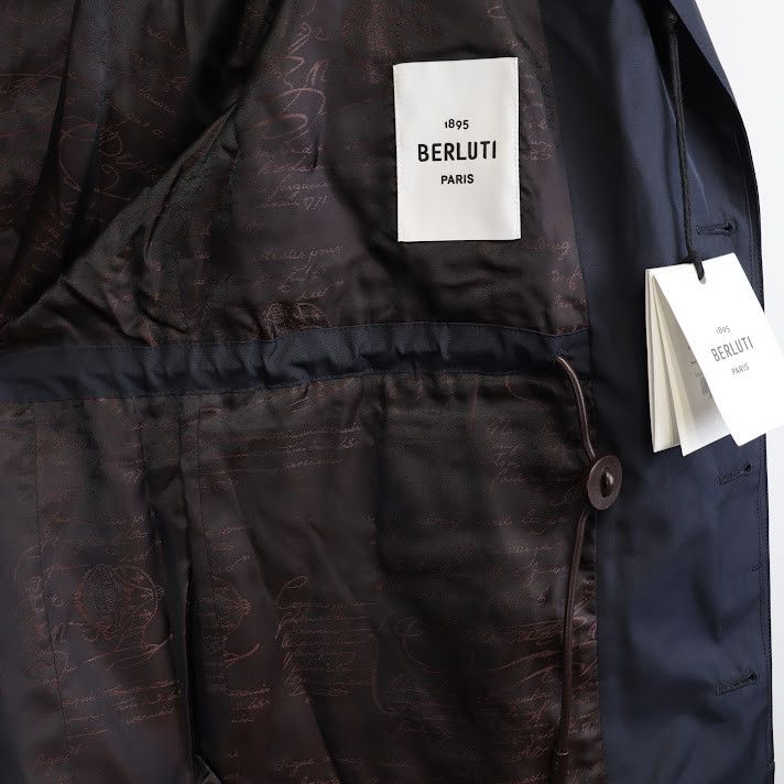 Berluti o1rshd1 Technical Travel Jacket in Cold Night Blue Size US M / EU 48-50 / 2 - 8 Thumbnail