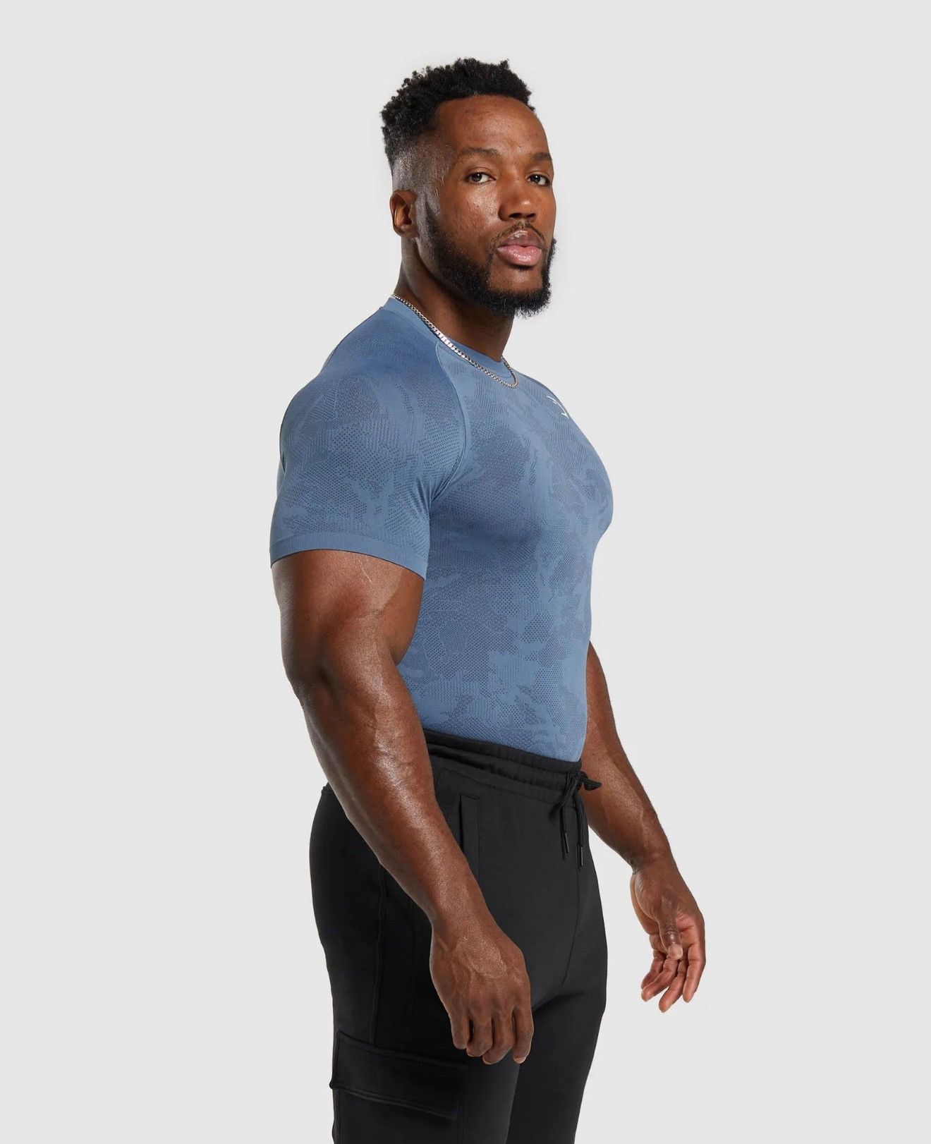 Gymshark 🇺🇸 ❗️NEW Gymshark Geo Seamless Training T-Shirt Y2K onyx style Size US M / EU 48-50 / 2 - 7 Thumbnail
