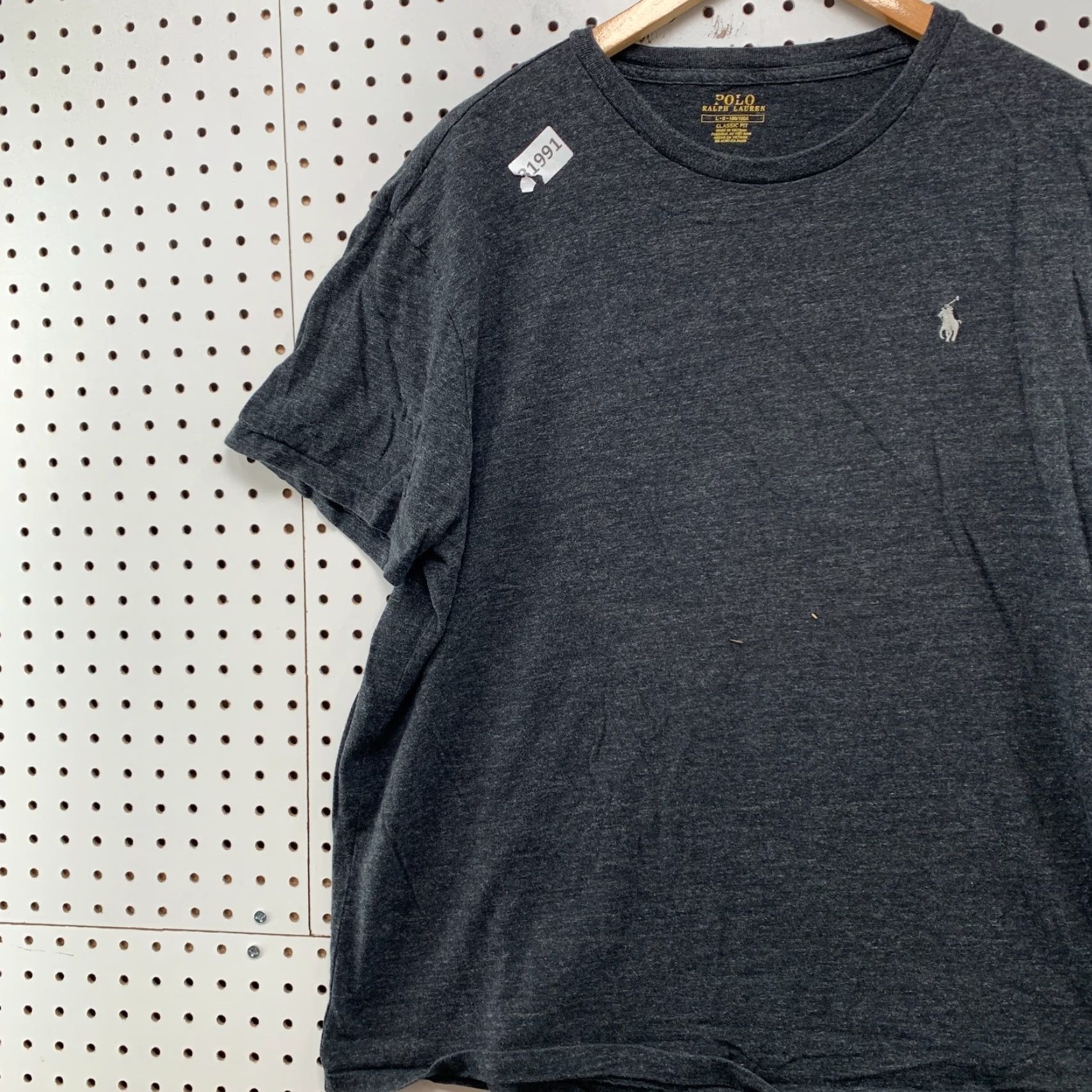Polo Ralph Lauren Polo Ralph Lauren Shirt White Mens Large Classic Fit 23x27 Pony Gray 90s? Size US L / EU 52-54 / 3 - 3 Thumbnail