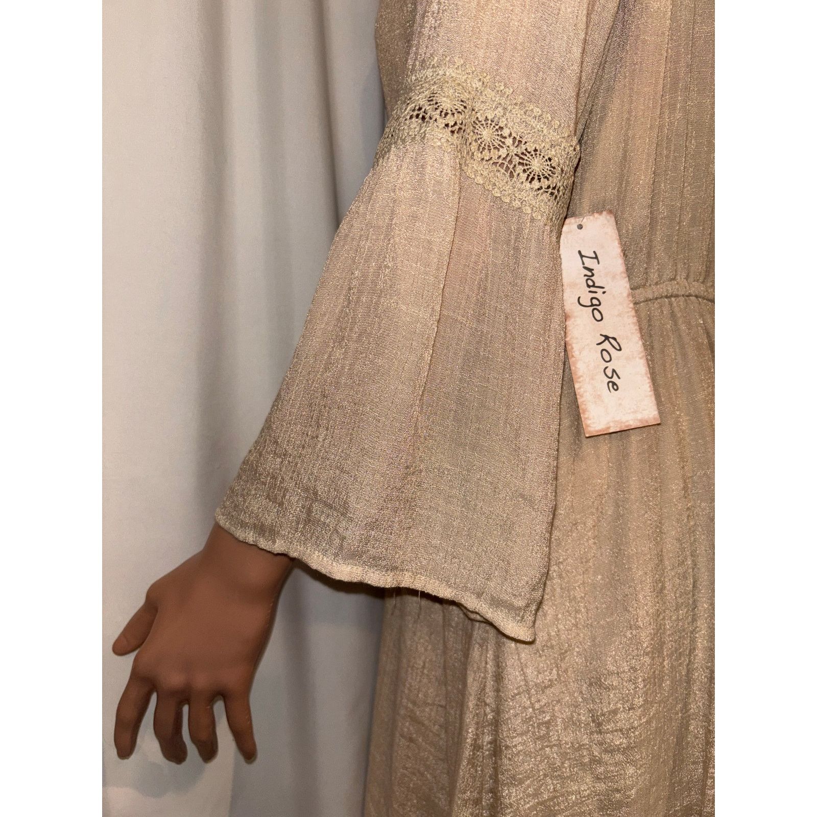 The Unbranded Brand NWT Indigo Rose Bohemian Dress Size Large Size L / US 10 / IT 46 - 6 Thumbnail