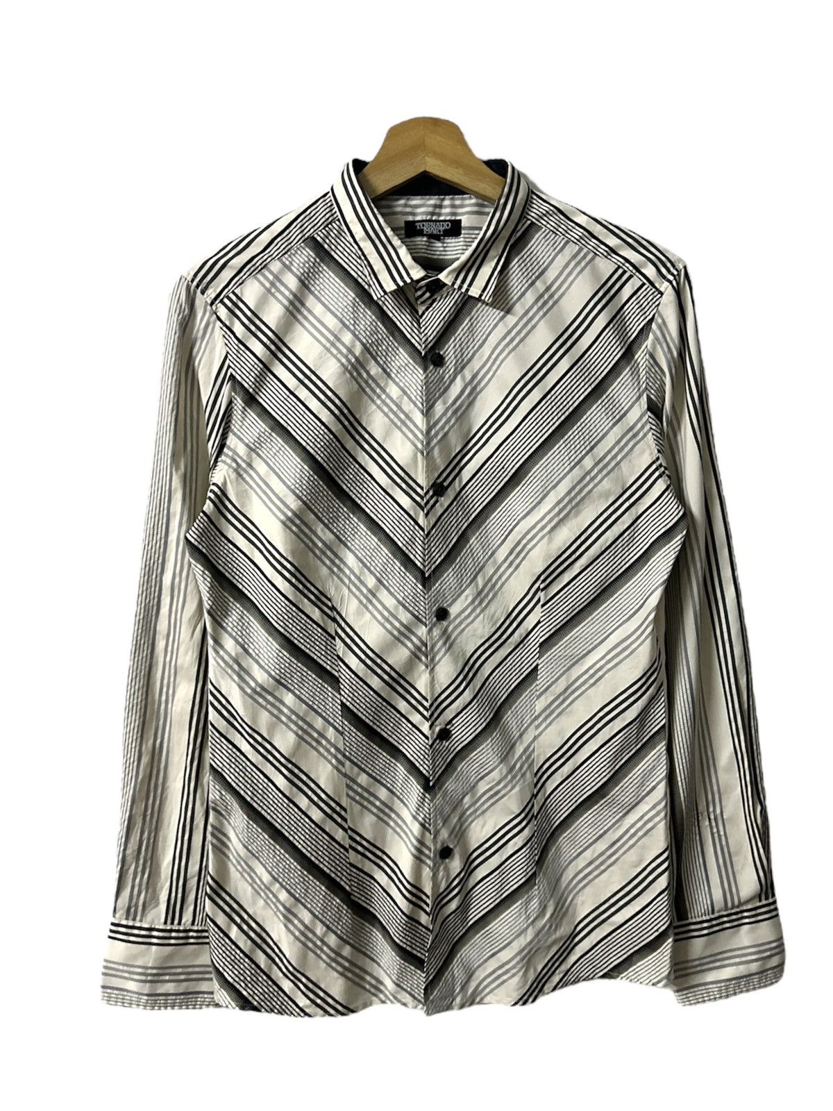 Tornado Mart 2000 - Tornado Mart Diagonal Lines L/S Shirt Size US L / EU 52-54 / 3 - 1 Thumbnail
