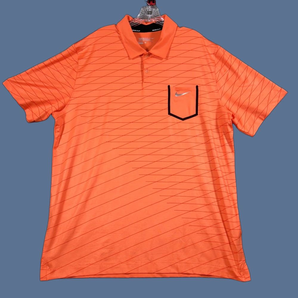 Nike Nike Golf Polo Shirt Mens XL Tour Performance Orange Black Short Sleeve Dri Fit Size US XL / EU 56 / 4 - 1 Thumbnail