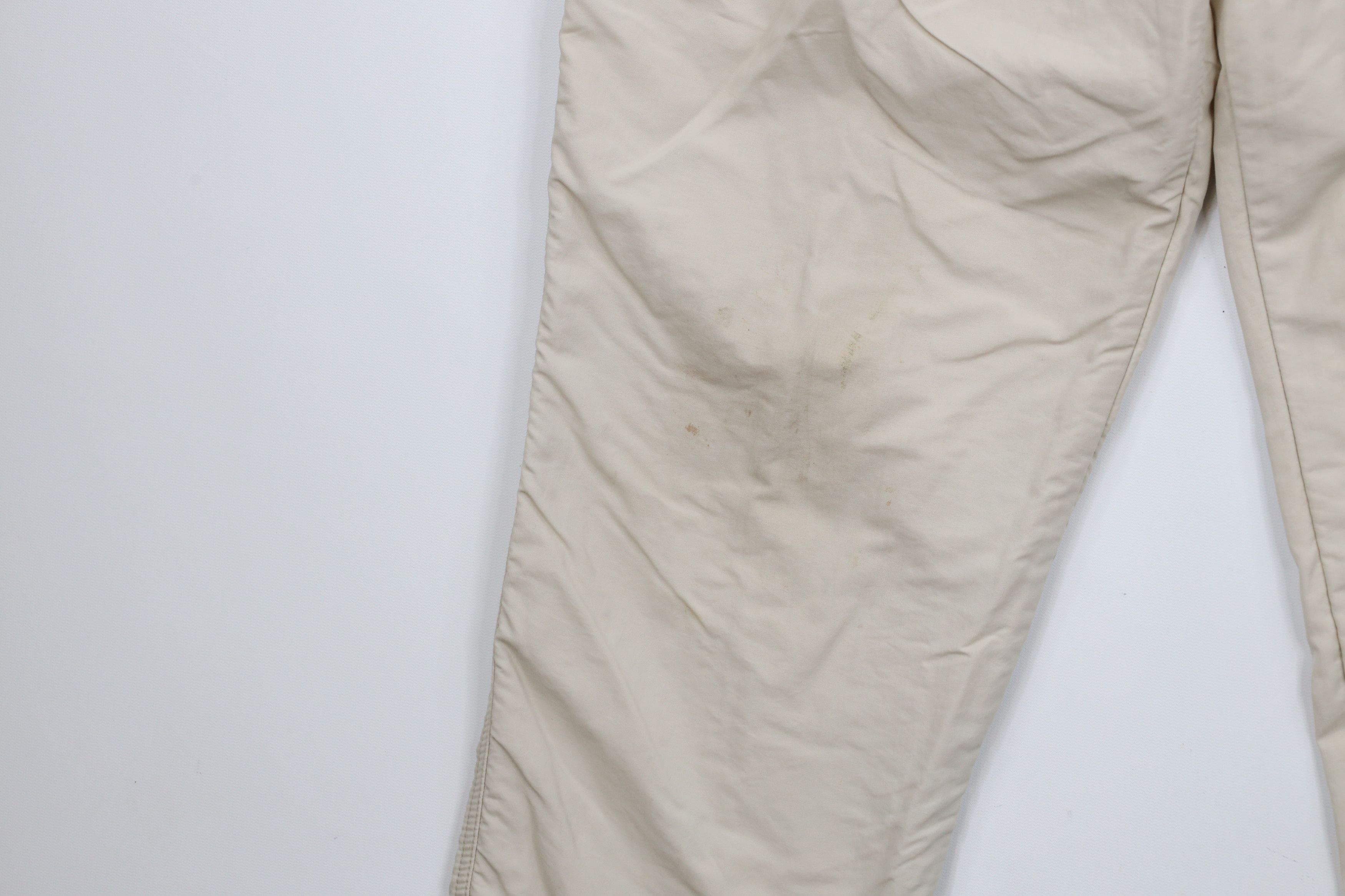 Lands' End × Vintage Vintage 90s Lands End Lined Windbreaker Pants Beige USA Size 38" / US 16 / IT 52 - 6 Thumbnail