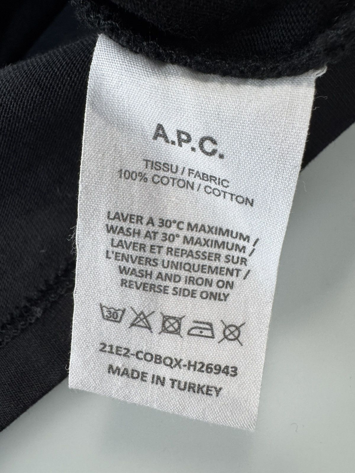 A.P.C. A.P.C. Standard Grand VPC Logo-Flocked Organic Cotton Mono Size US XXL / EU 58 / 5 - 3 Thumbnail
