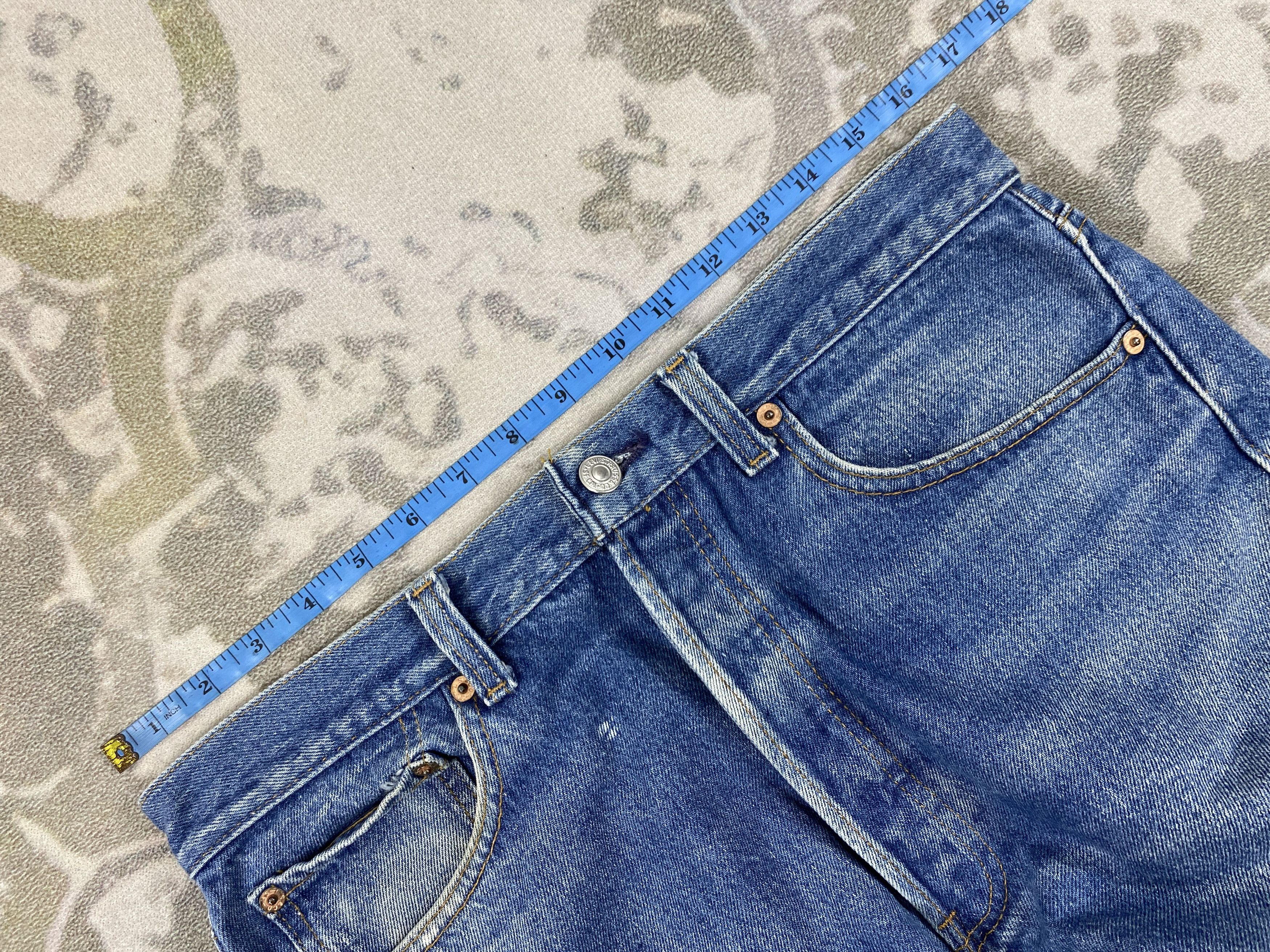 Levi's Distressed Vintage Levi's 501 Short Denim Jeans 33x12-JN3530 Size US 33 - 3 Thumbnail