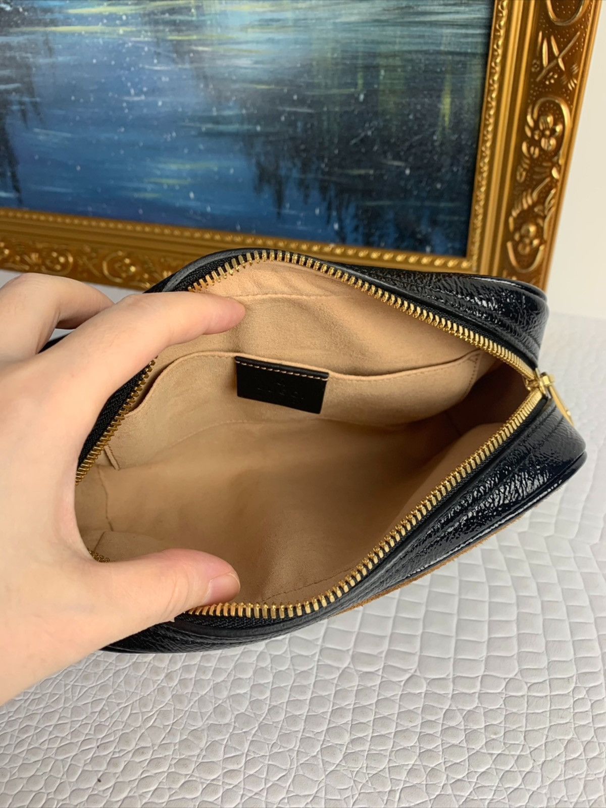 Gucci Gucci Brown Suede Small Ophidia Belt Bag Size ONE SIZE - 7 Thumbnail