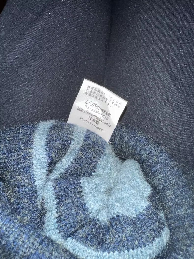 Vivienne Westwood Blue and gray striped Saturn orb scarf c