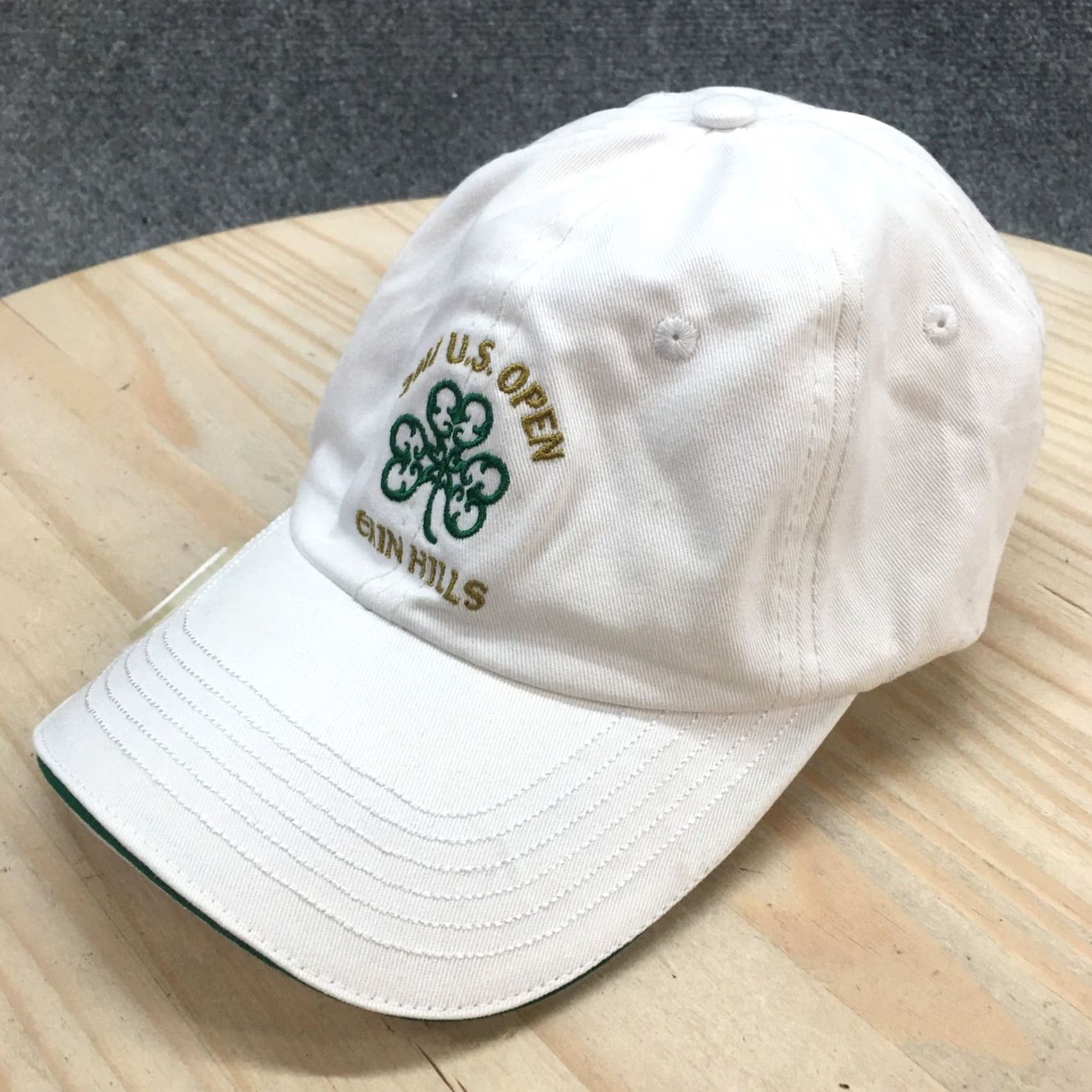Vintage USGA Baseball Cap Hat Mens White OS Adjustable Cotton 2017 Erin Hills US Open Baseball Cap Mens White OS Adjustable Cotton Size ONE SIZE - 2 Thumbnail
