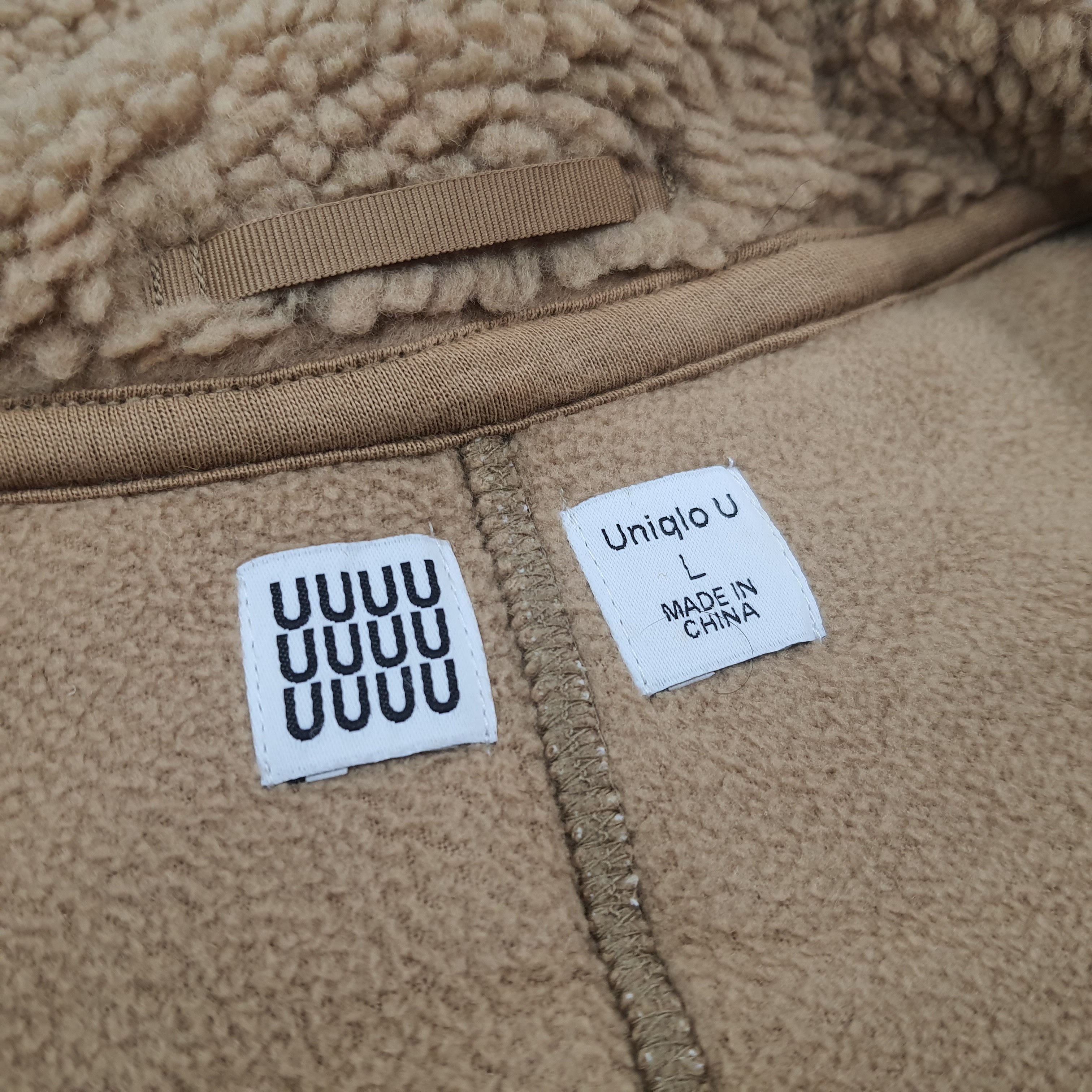 Japanese Brand × Uniqlo × Vintage Vintage Uniqlo U Japanese Brand Custom Logo Fleece Jacket Size US L / EU 52-54 / 3 - 4 Thumbnail