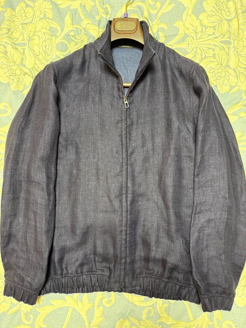 Loro Piana LORO PIANA Men's Bomber linen jacket Size US XS / EU 42 / 0 - 1 Thumbnail