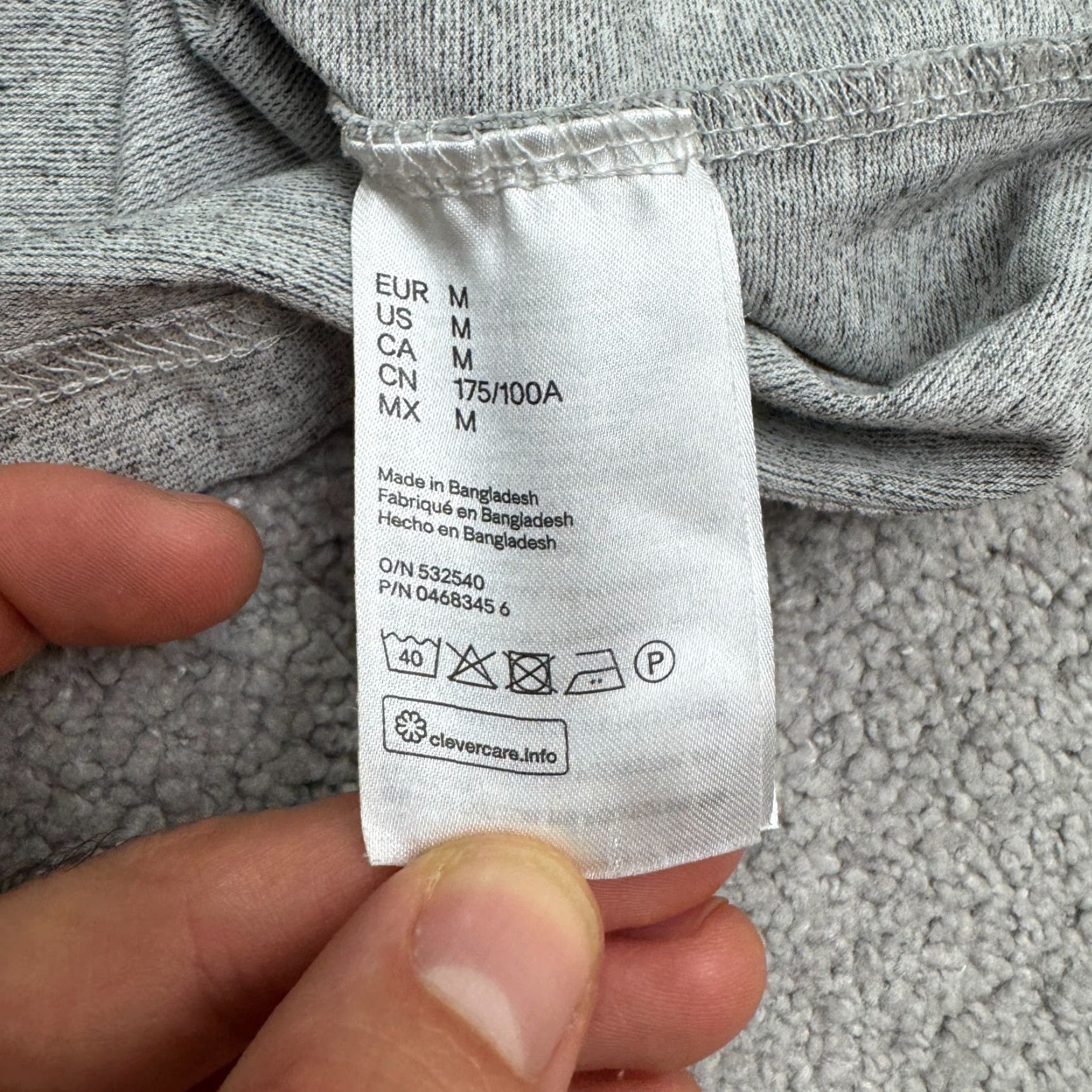 H&M H&M Slim Fit Polo Shirt Men's Medium Heather Gray Short Sleeve Cotton Casual Outdoor Sports Size US M / EU 48-50 / 2 - 7 Thumbnail