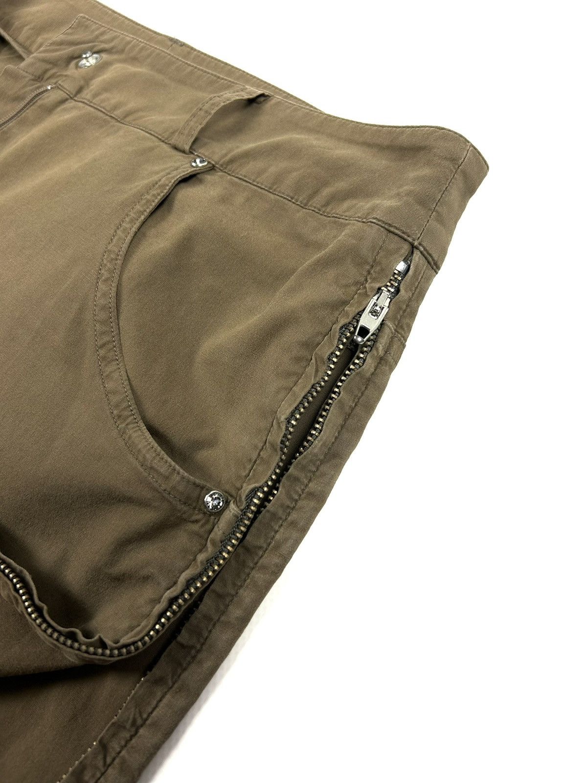 Sonia Rykiel Sonia Rykiel Archive Brown Zip Mini Skirt Used Effect S Y2K Size 25" / US 0 / IT 36 - 13 Thumbnail