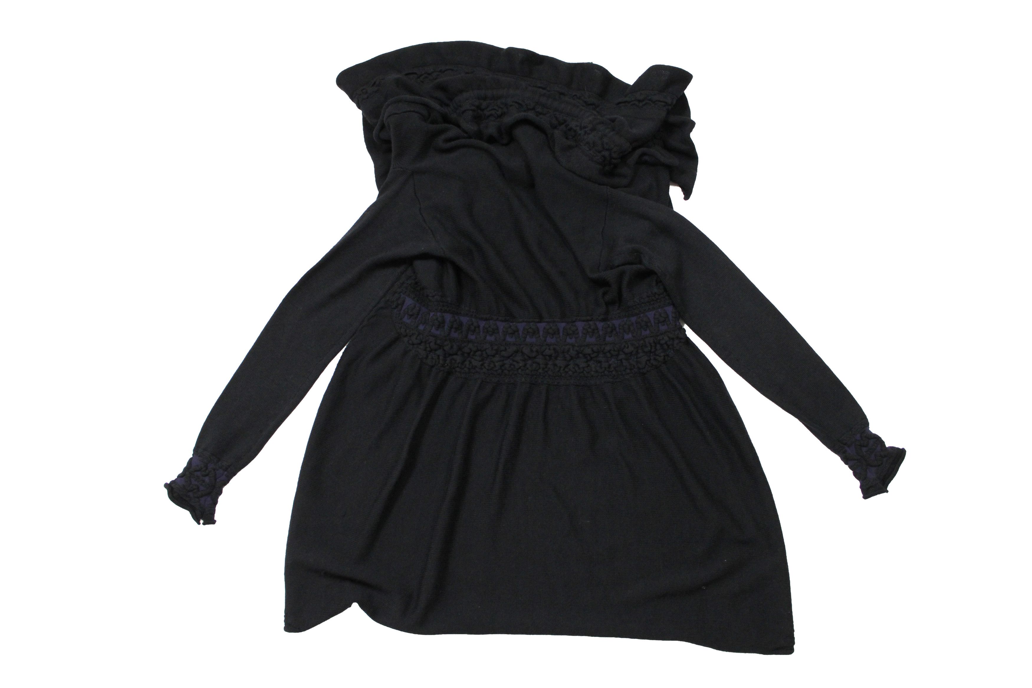 Marithe + Francois Girbaud 00S Cravatatakiller Y2K Avant Garde Cardigan Vintage Size M / US 6-8 / IT 42-44 - 2 Thumbnail