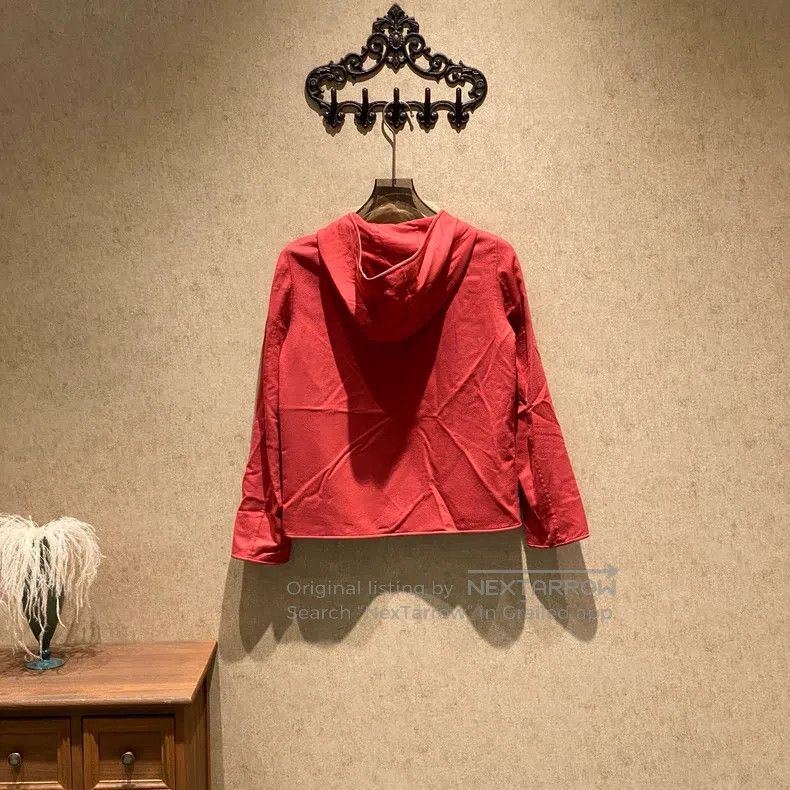 Loro Piana Loro Piana Red Cashmere Hooded Jacket Size XS / US 0-2 / IT 36-38 - 2 Thumbnail