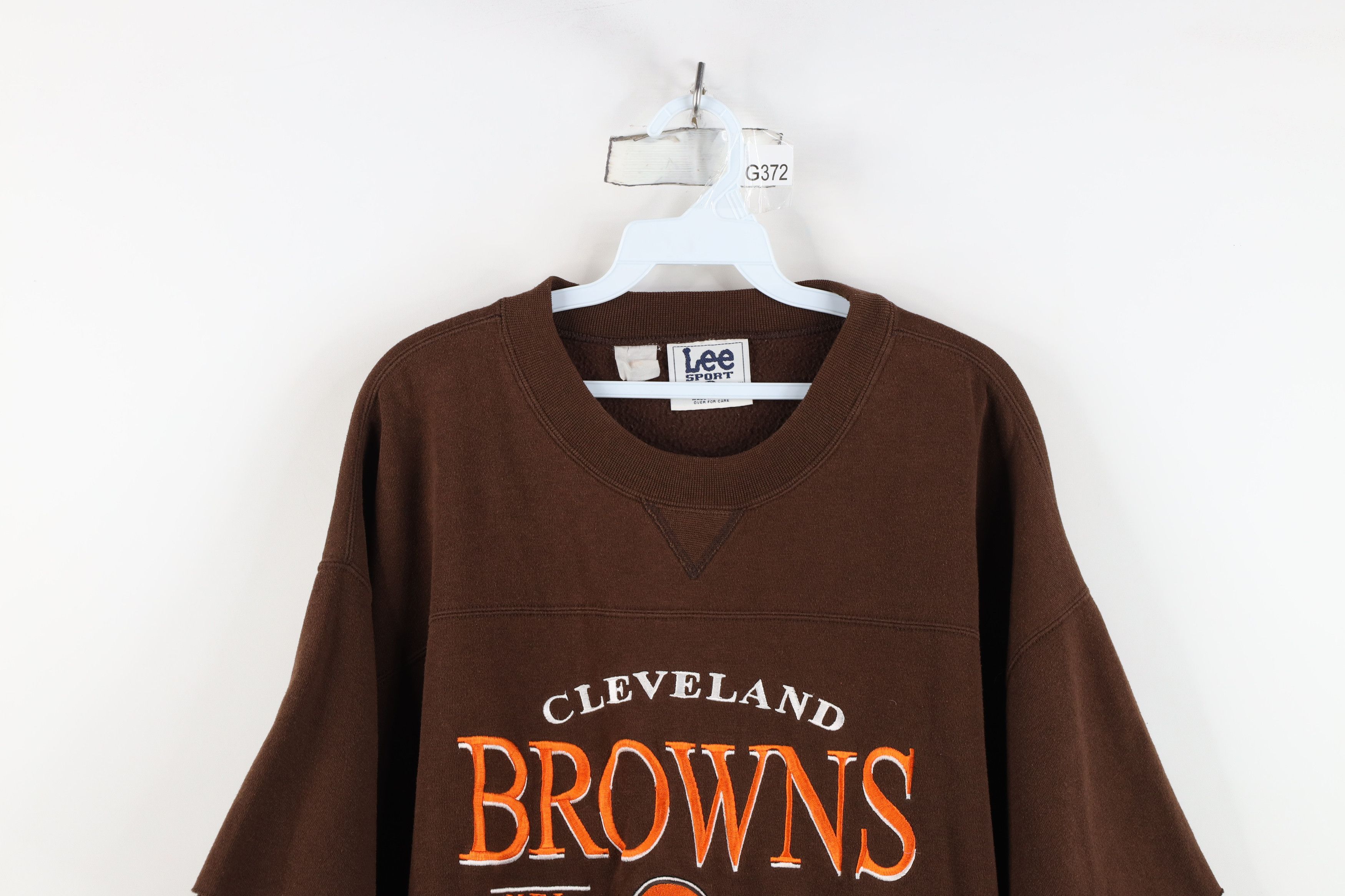 Vintage Vintage 90s Browns Football Crewneck Sweatshirt Brown Size US XL / EU 56 / 4 - 2 Thumbnail