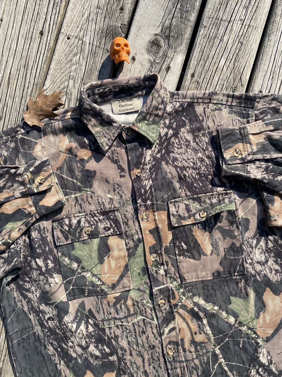 Vintage 90s Mossy Oak camo denim shirt jacket sz XXL Size US XXL / EU 58 / 5 - 2 Thumbnail