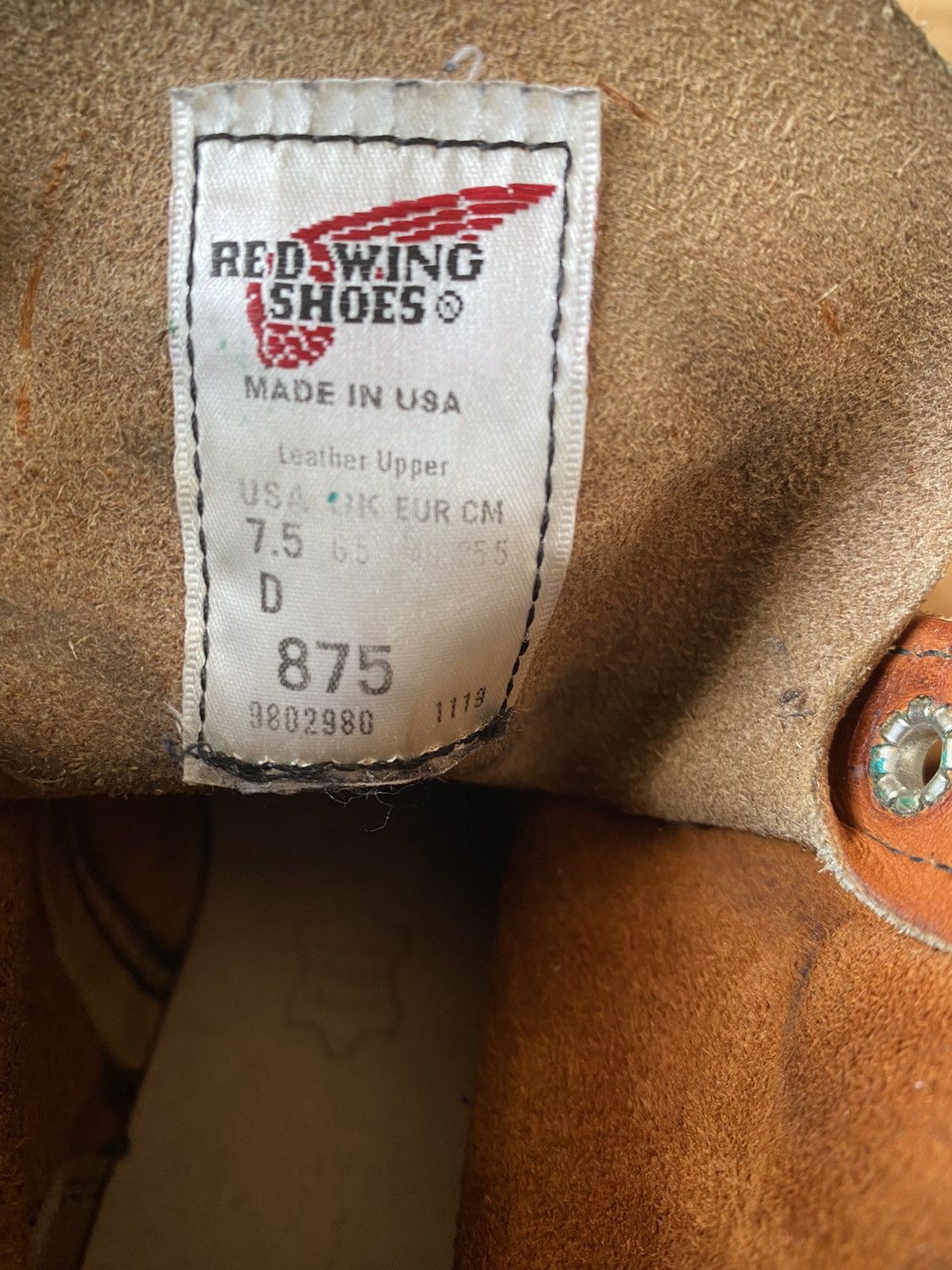 Red Wing Redwing moc-toe brown leather boots uk 6.5 Size US 7.5 / EU 40-41 - 13 Thumbnail