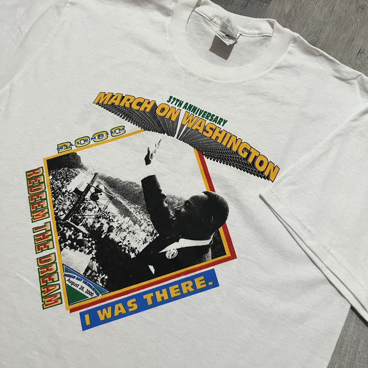 Fruit Of The Loom × Vintage VTG Martin Luther King March On Washington 2000 MLK T Shirt Size US XL / EU 56 / 4 - 2 Thumbnail