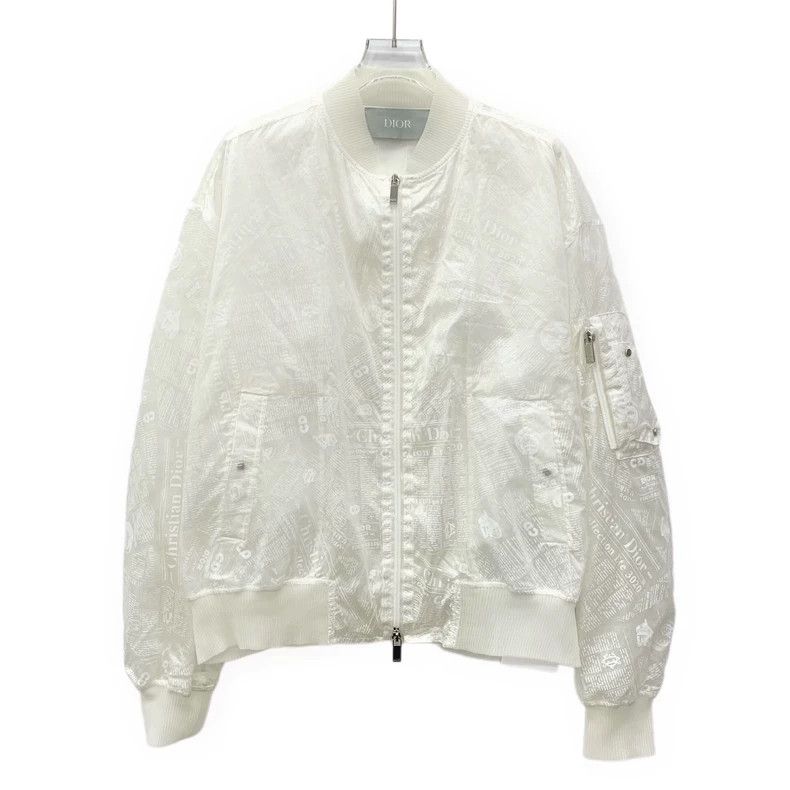 Dior Dior White logo letter print mulberry silk stand-up collar Size US M / EU 48-50 / 2 - 1 Thumbnail