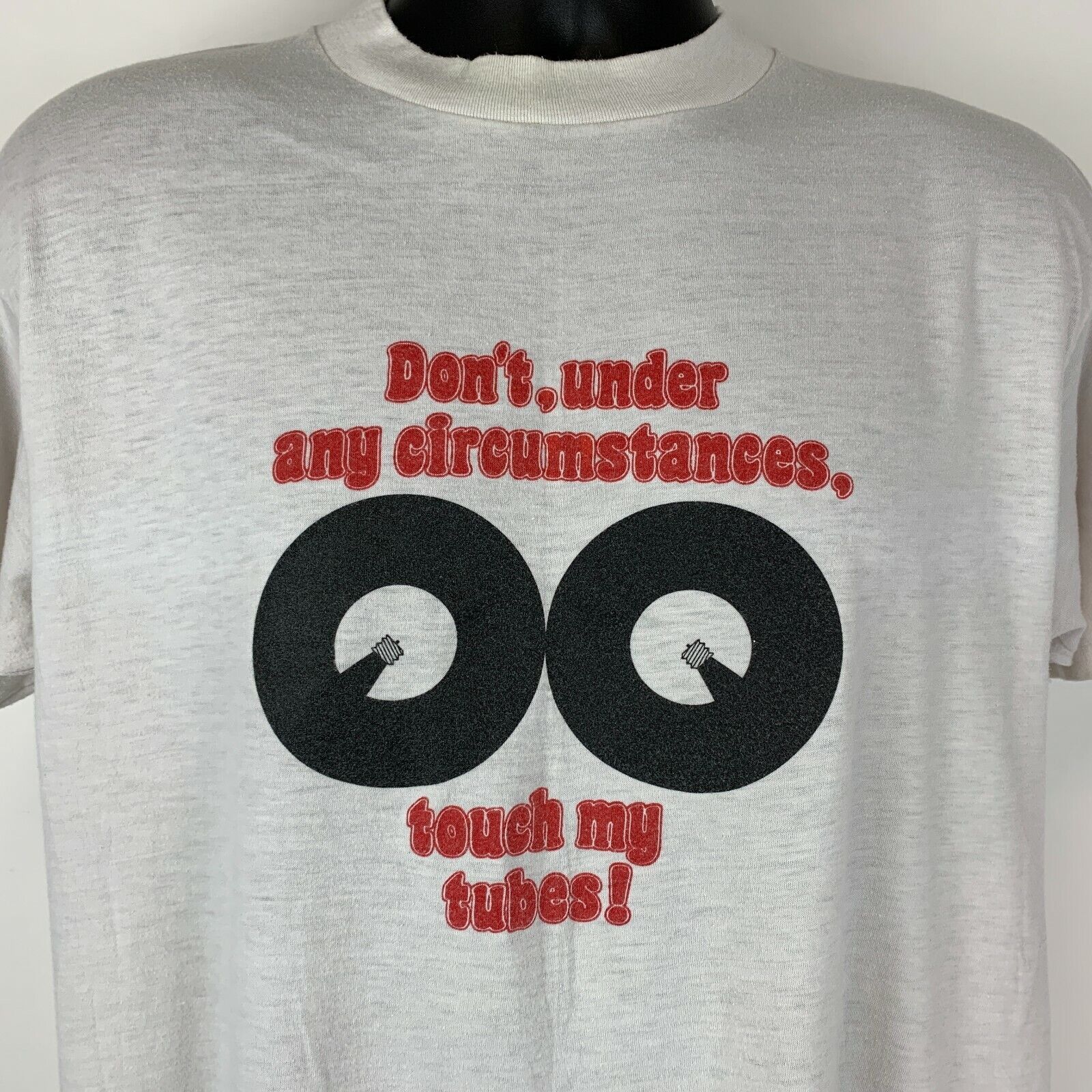 Hanes Vintage 80s Don't Touch My Tubes Comal River T Shirt L Large Size US L / EU 52-54 / 3 - 4 Thumbnail