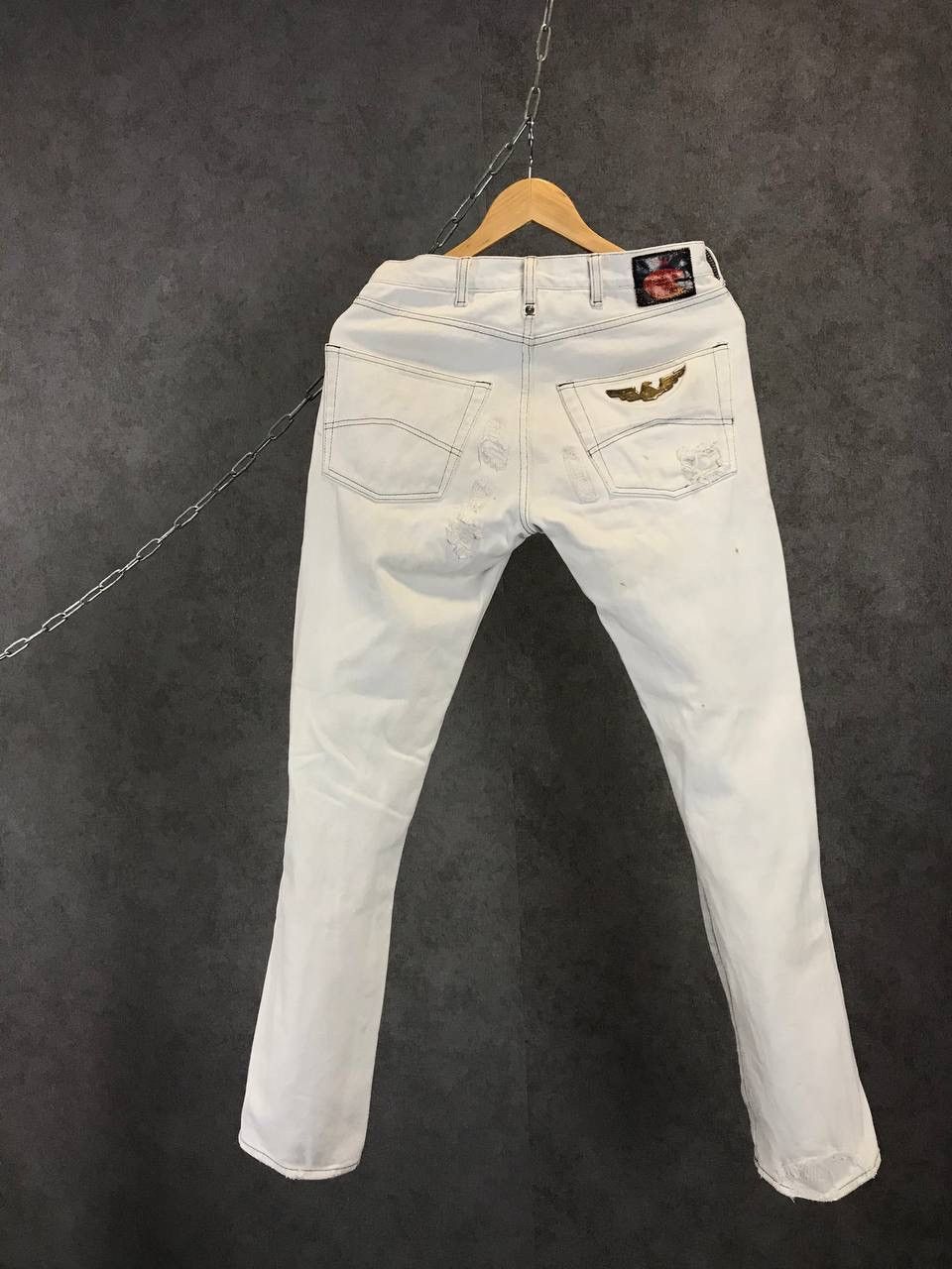 Armani × Designer × Vintage Armani Jeans designer vintage distressed denim jeans Size US 29 - 1 Thumbnail