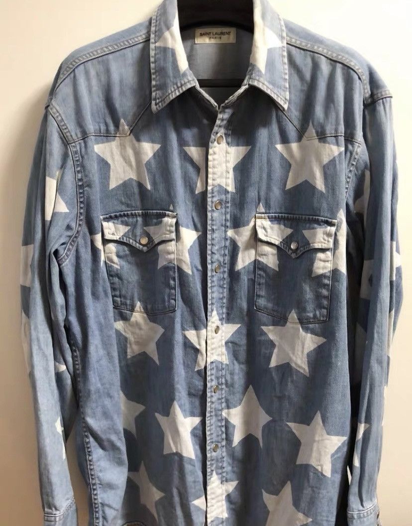Saint Laurent Paris × Yves Saint Laurent SAINT LAURENT star denim 