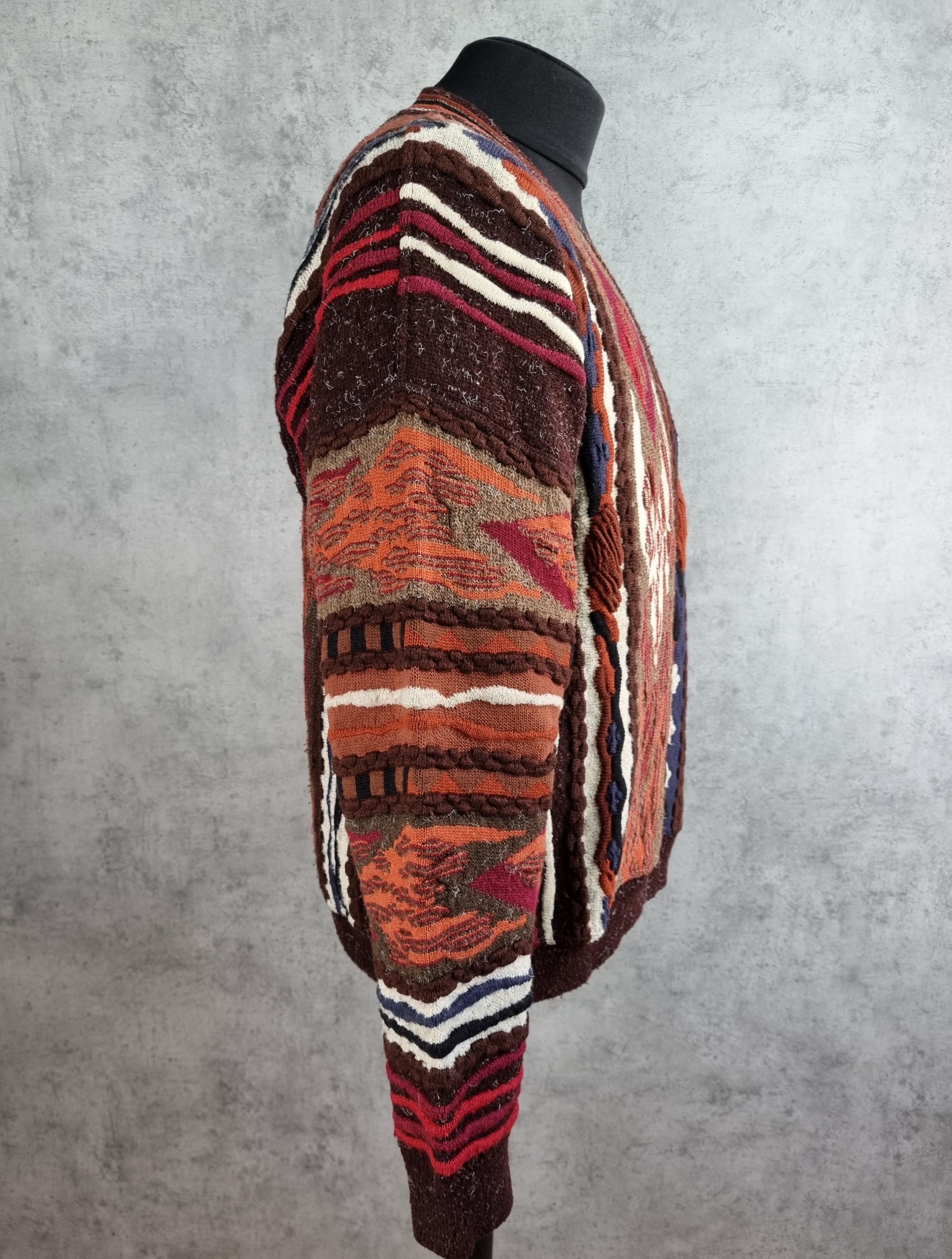 Vintage Baffo Coogi Knitted Sweater Carlo Colucci Style Size US L / EU 52-54 / 3 - 16 Thumbnail