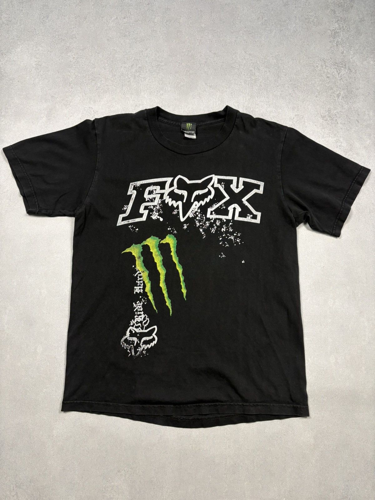 Fox Racing Fox Racing x Monster Energy Graphic T-Shirt Black Logo Tee M Size US M / EU 48-50 / 2 - 1 Thumbnail