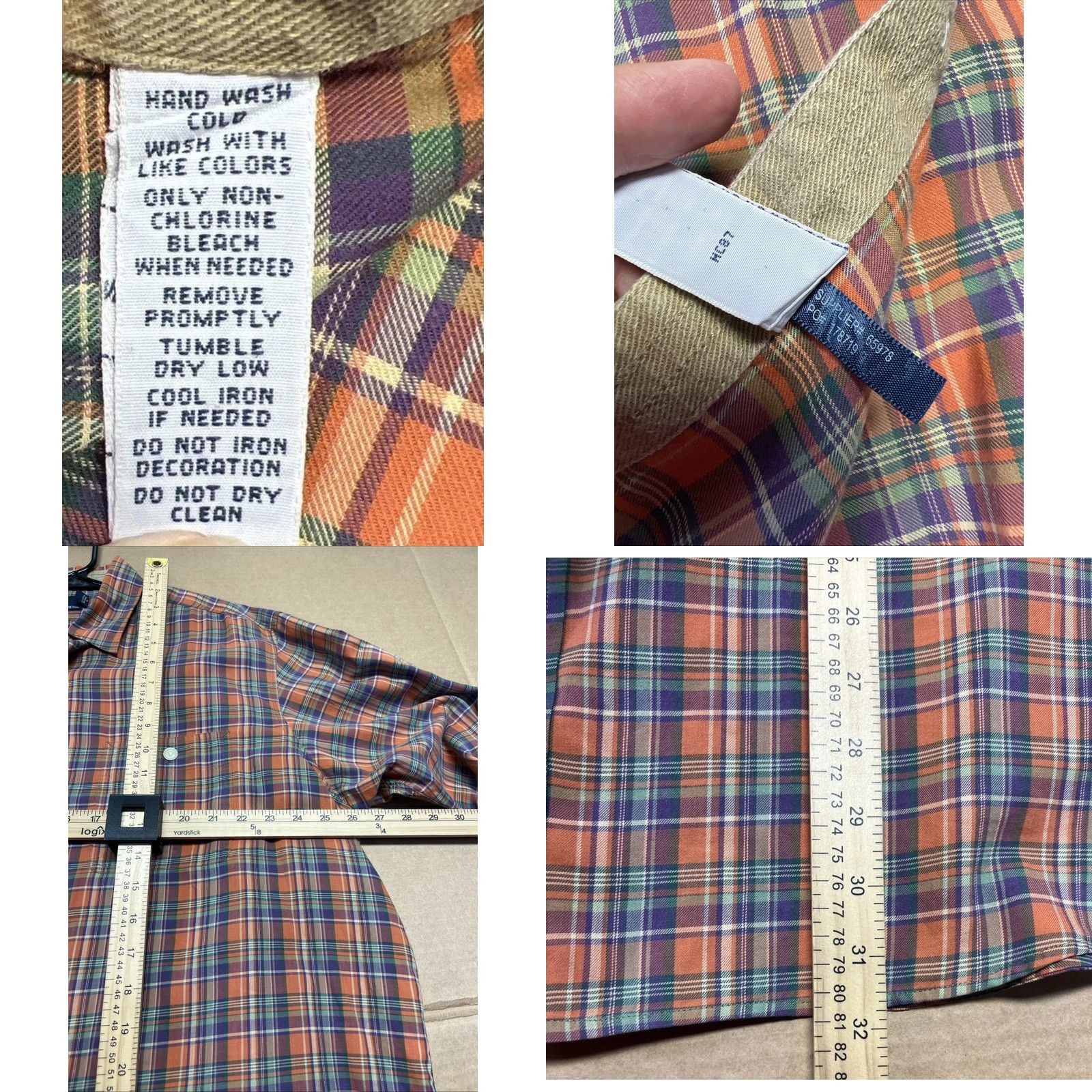 Polo Ralph Lauren Polo Ralph Lauren Polo Country Plaid Shirt XXL Elbow Patch Button-Down Mens Size US XXL / EU 58 / 5 - 8 Thumbnail