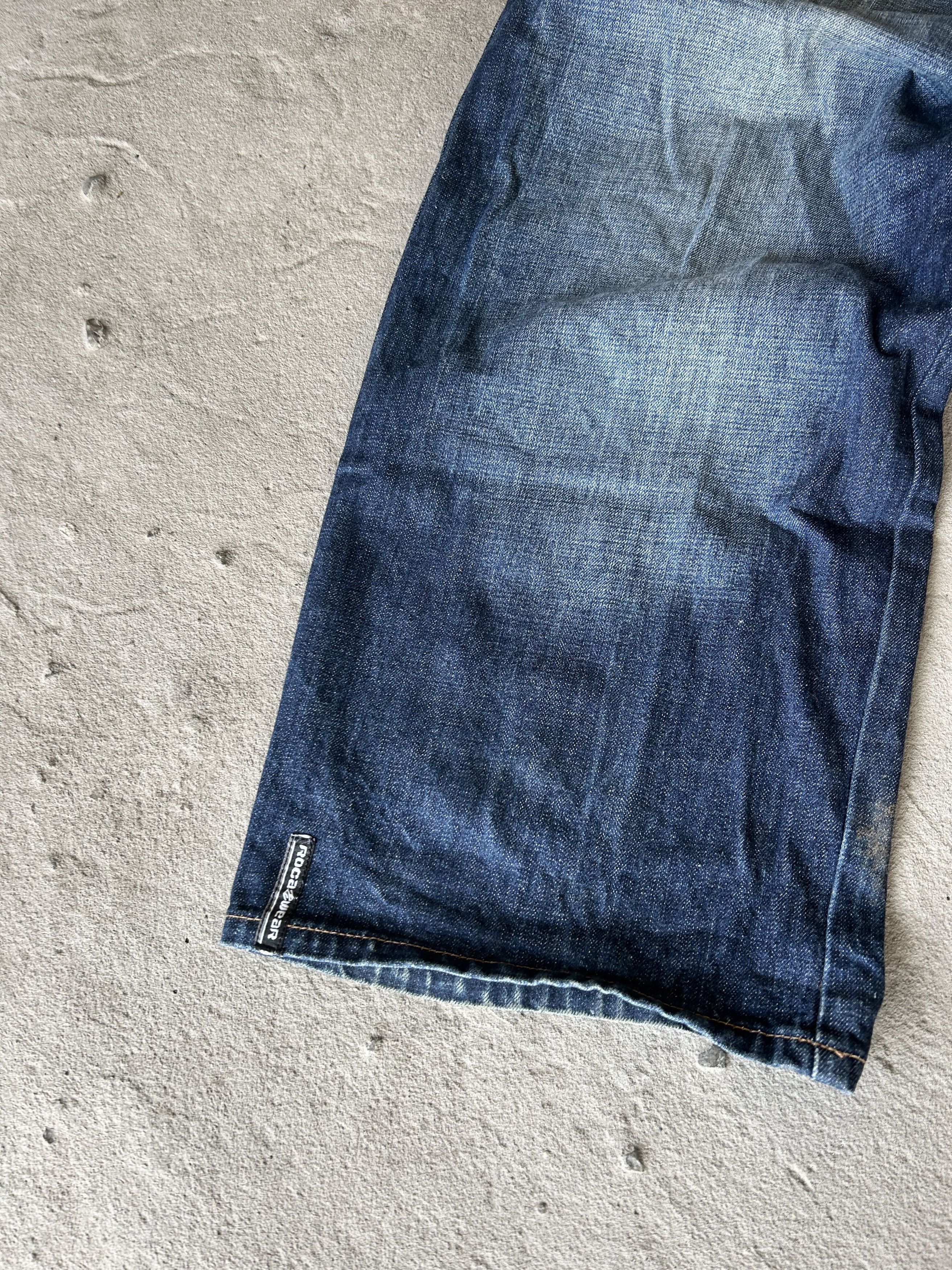 Vintage JNCO Style Rave Baggy Rap Denim Jeans y2k sk8 90s Size US 32 / EU 48 - 7 Thumbnail