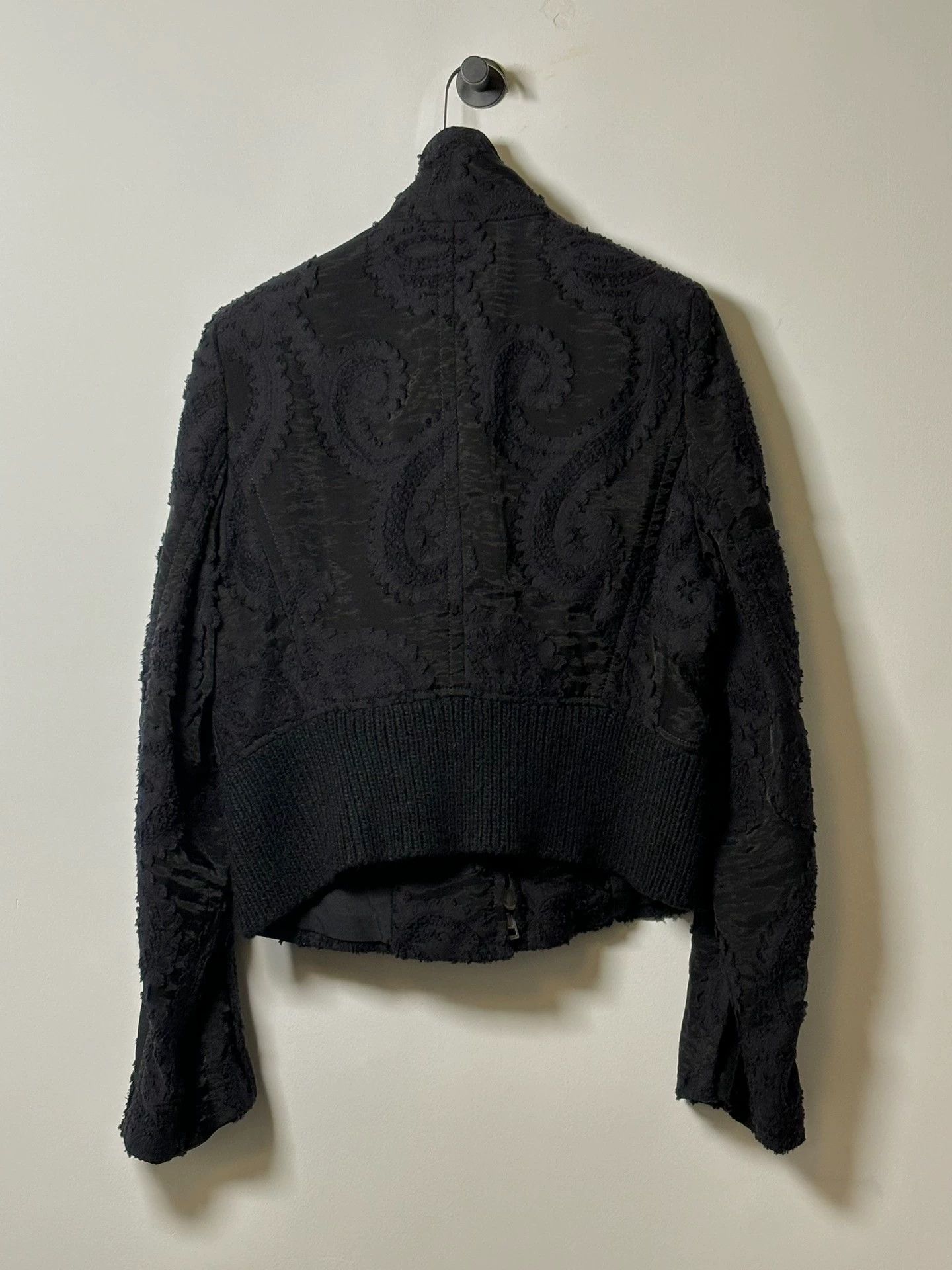 Ann Demeulemeester Ann Demeulemeester Paisley Short Jacket Black Size M / US 6-8 / IT 42-44 - 4 Thumbnail