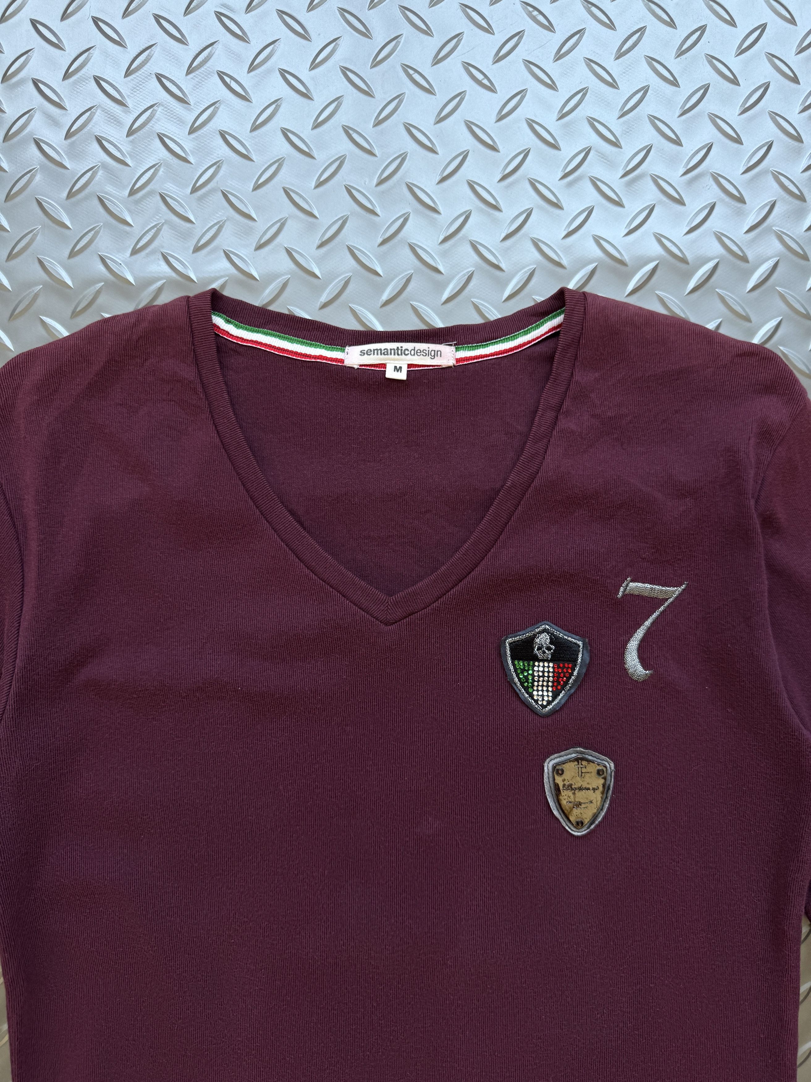 semanticdesign semanticdesign Y2K V-Neck Long Sleeve Tee Size US M / EU 48-50 / 2 - 2 Thumbnail