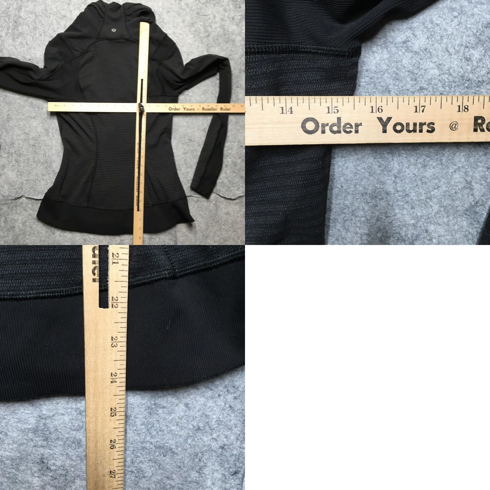 Lululemon Lululemon Jacket Womens 8 Gray Stripe Asymmetrical Zip Hooded Activewear Running Size M / US 6-8 / IT 42-44 - 8 Thumbnail