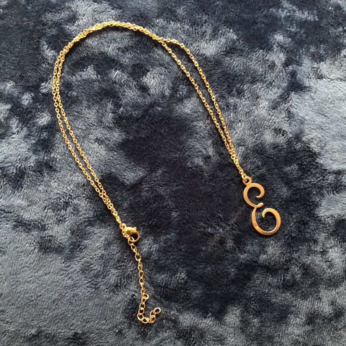 Handmade Handcrafted vintage gold fancy monogram initial necklace Size ONE SIZE - 7 Thumbnail