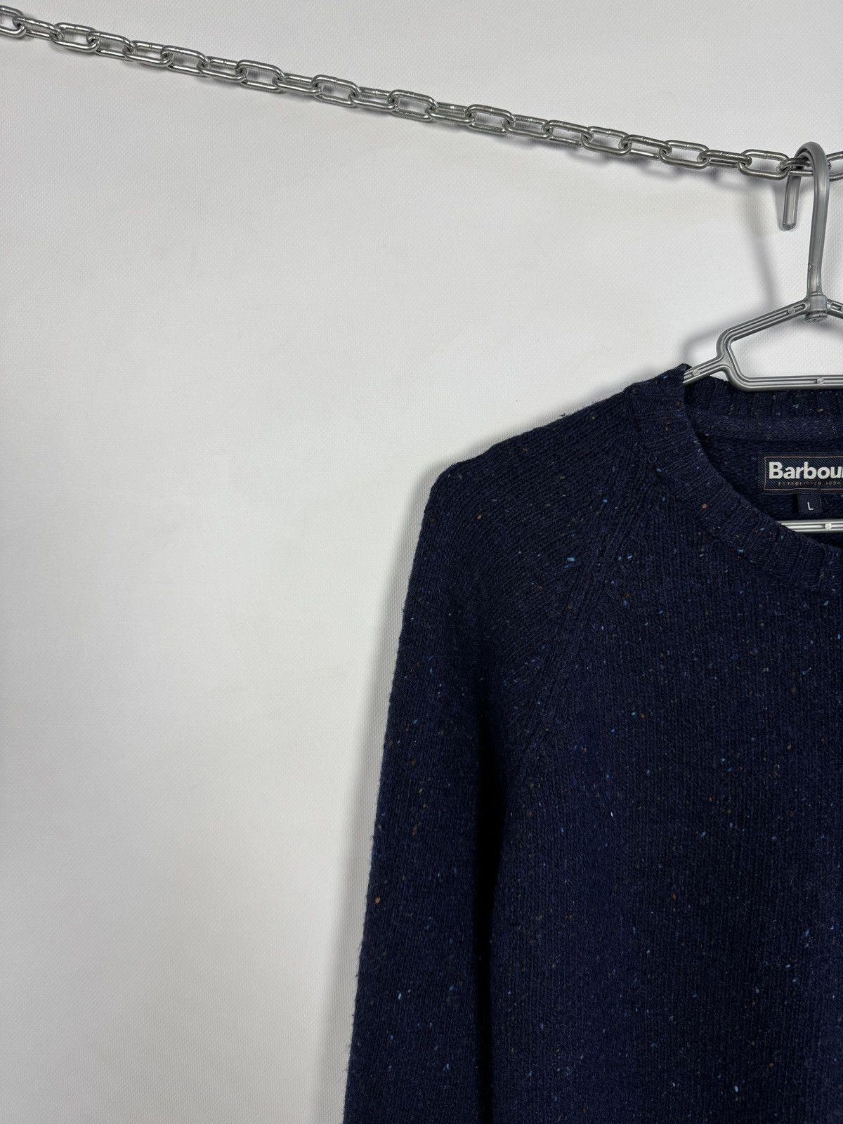 Barbour Men’s Barbour Netherton Crew Wool Sweater Pullover Size L Size US L / EU 52-54 / 3 - 3 Thumbnail