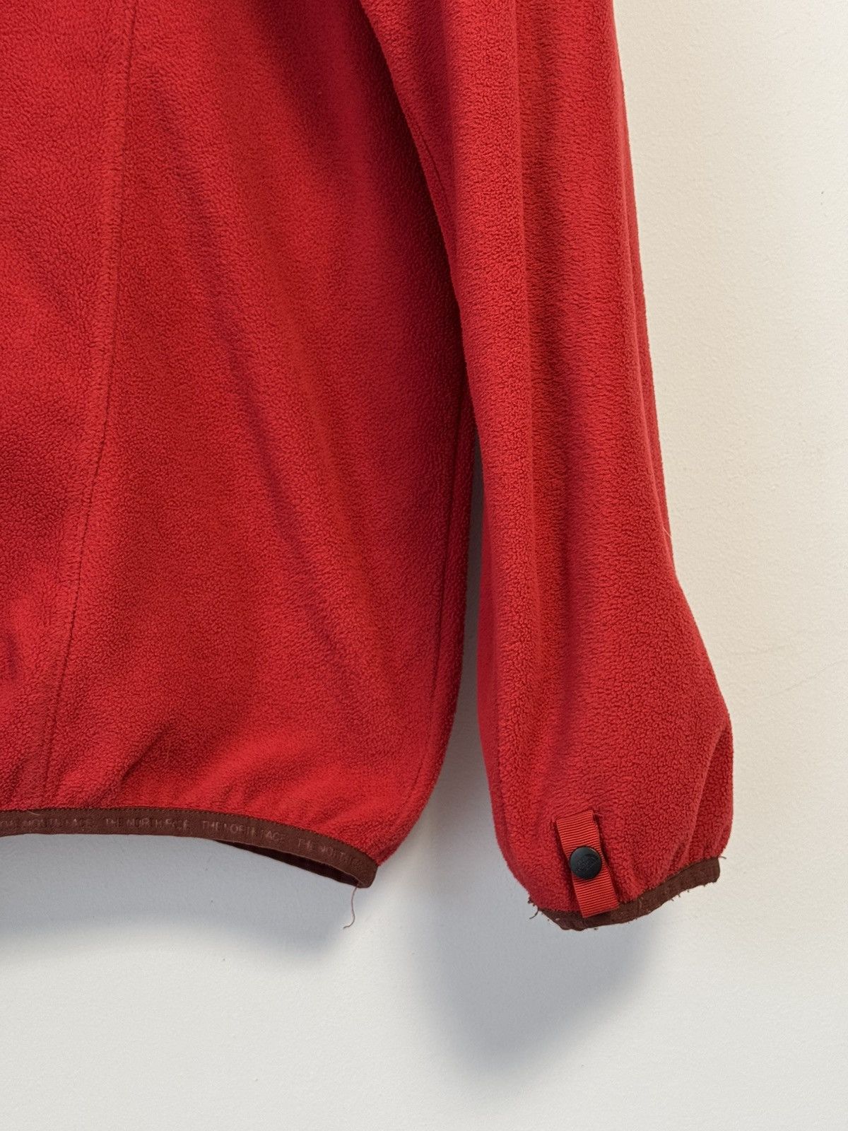 The North Face The North Face Full Zip Fleece Jacket Red Embroidered Logo Size US L / EU 52-54 / 3 - 18 Thumbnail
