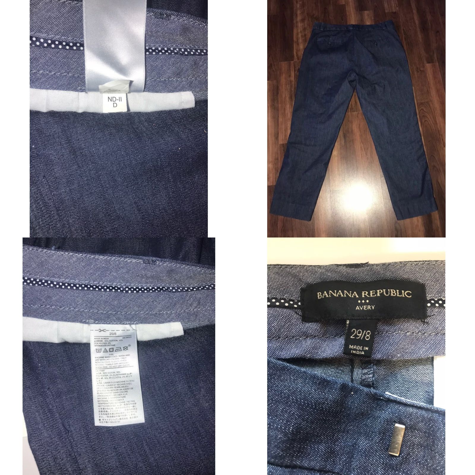 Banana Republic Banana Republic Avery Dark Wash Jeans Sz 29 8 Womens Jeans Chambray Blue 34 Waist Inseam 26 Regular Size Type Jeans Size 29" - 8 Thumbnail