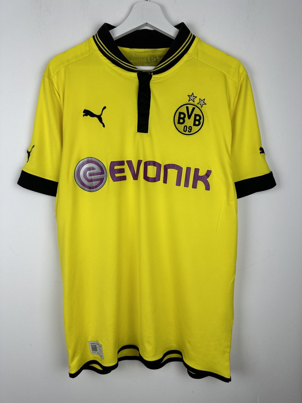 Puma Borussia Dortmund 2012 Home Soccer Jersey Football Shirt Size US L / EU 52-54 / 3 - 2 Thumbnail