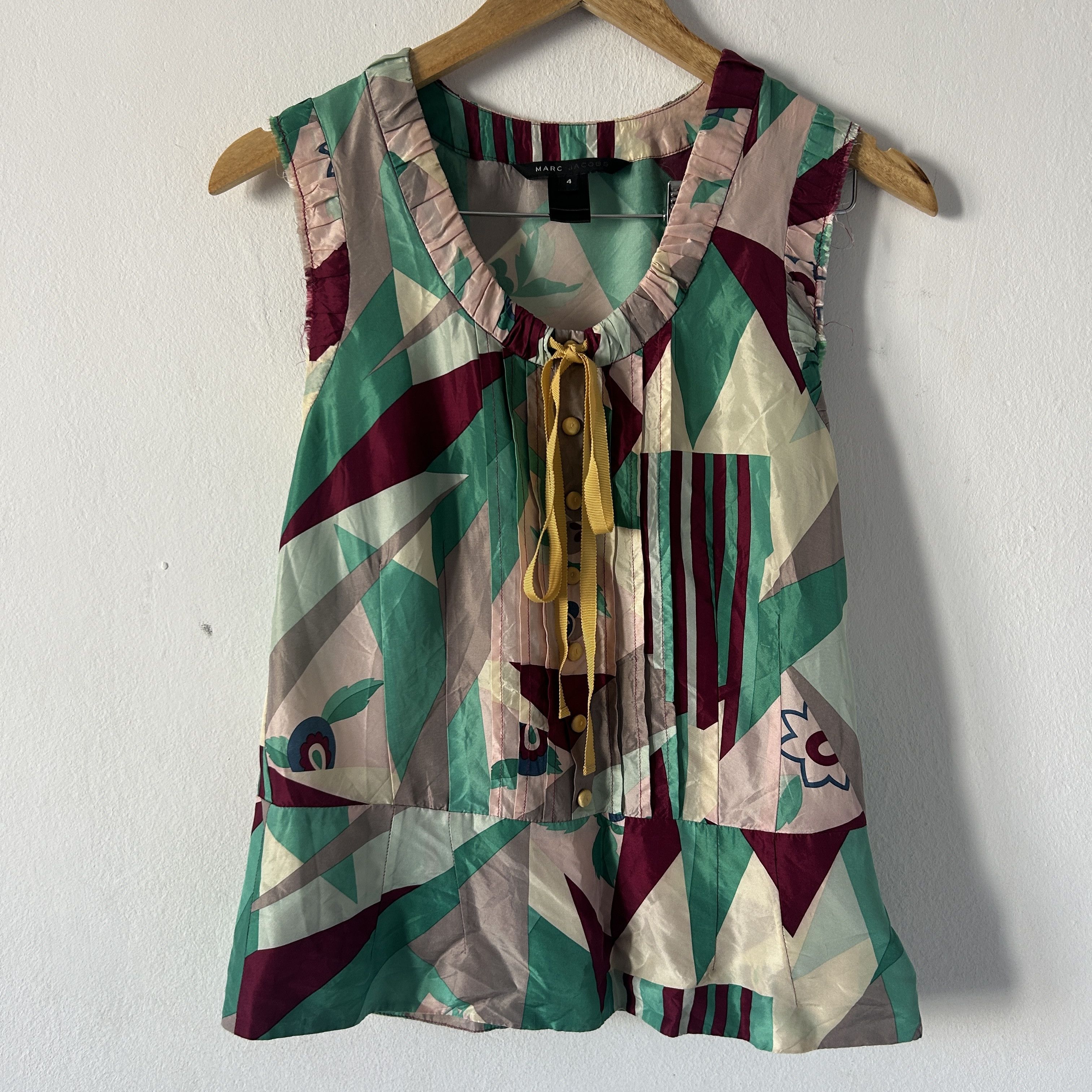 Marc Jacobs Vintage Marc Jacobs y2k geometrical print blouse Size M / US 6-8 / IT 42-44 - 7 Thumbnail